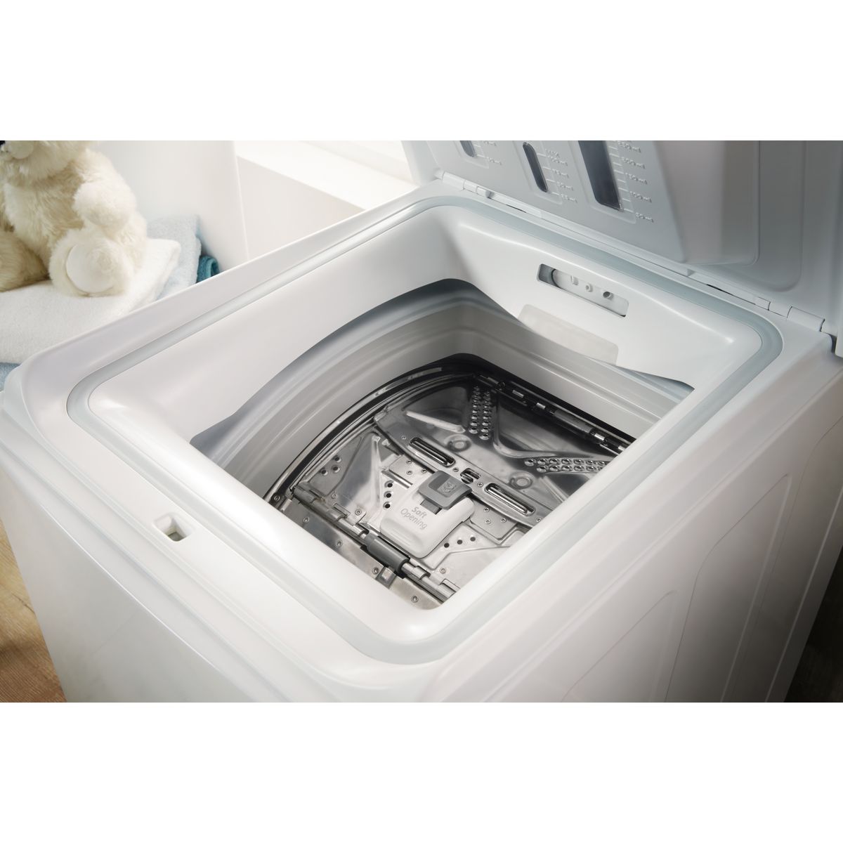 INDESIT Lave linge chargement dessus BTWL7220FR/N, 7 Kg, 1200 T/min