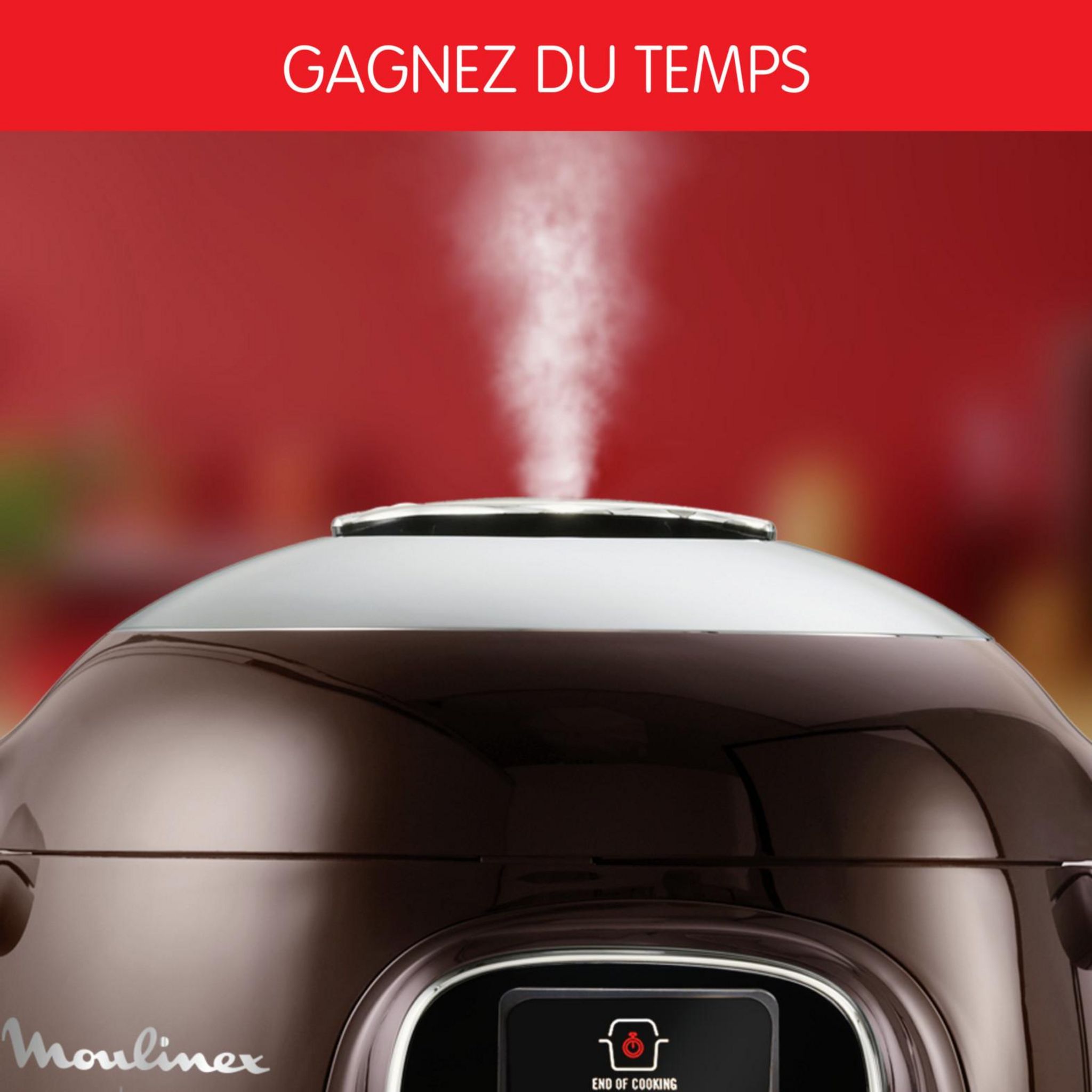Voir la diapositive 13 : MOULINEX Robot multicuiseur Cookeo CE851910 - Marron