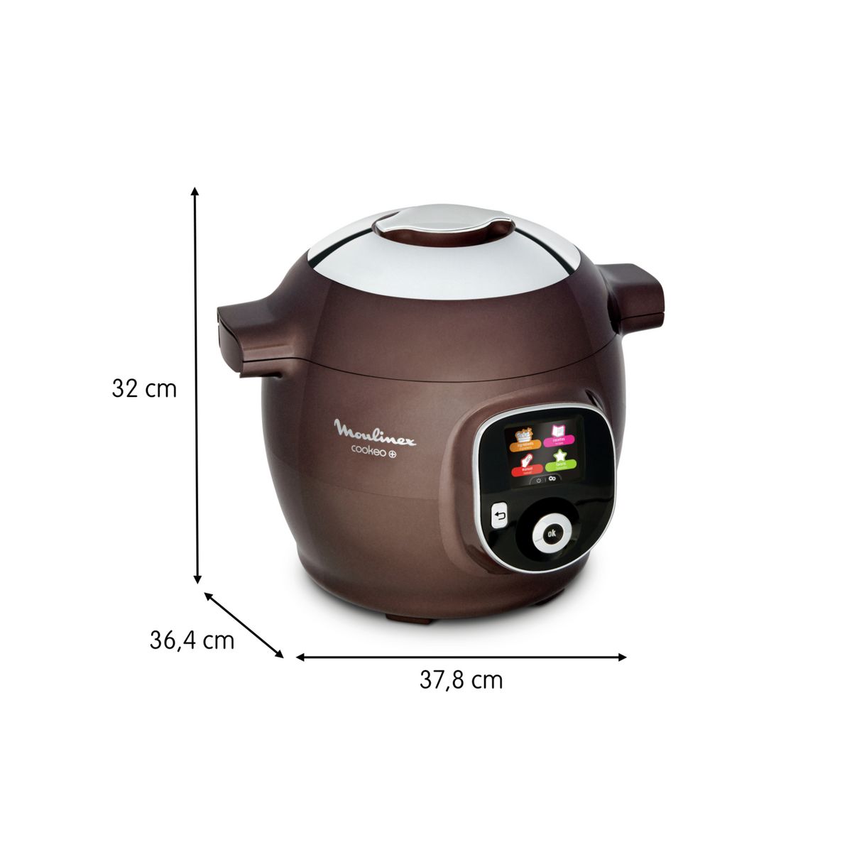 MOULINEX Robot multicuiseur Cookeo CE851910 - Marron