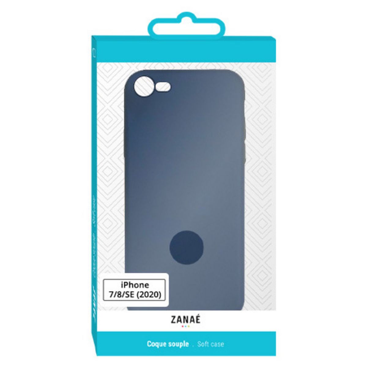 ZANAE Coque iPhone 7/8/SE 20/22 - Bleu Marine