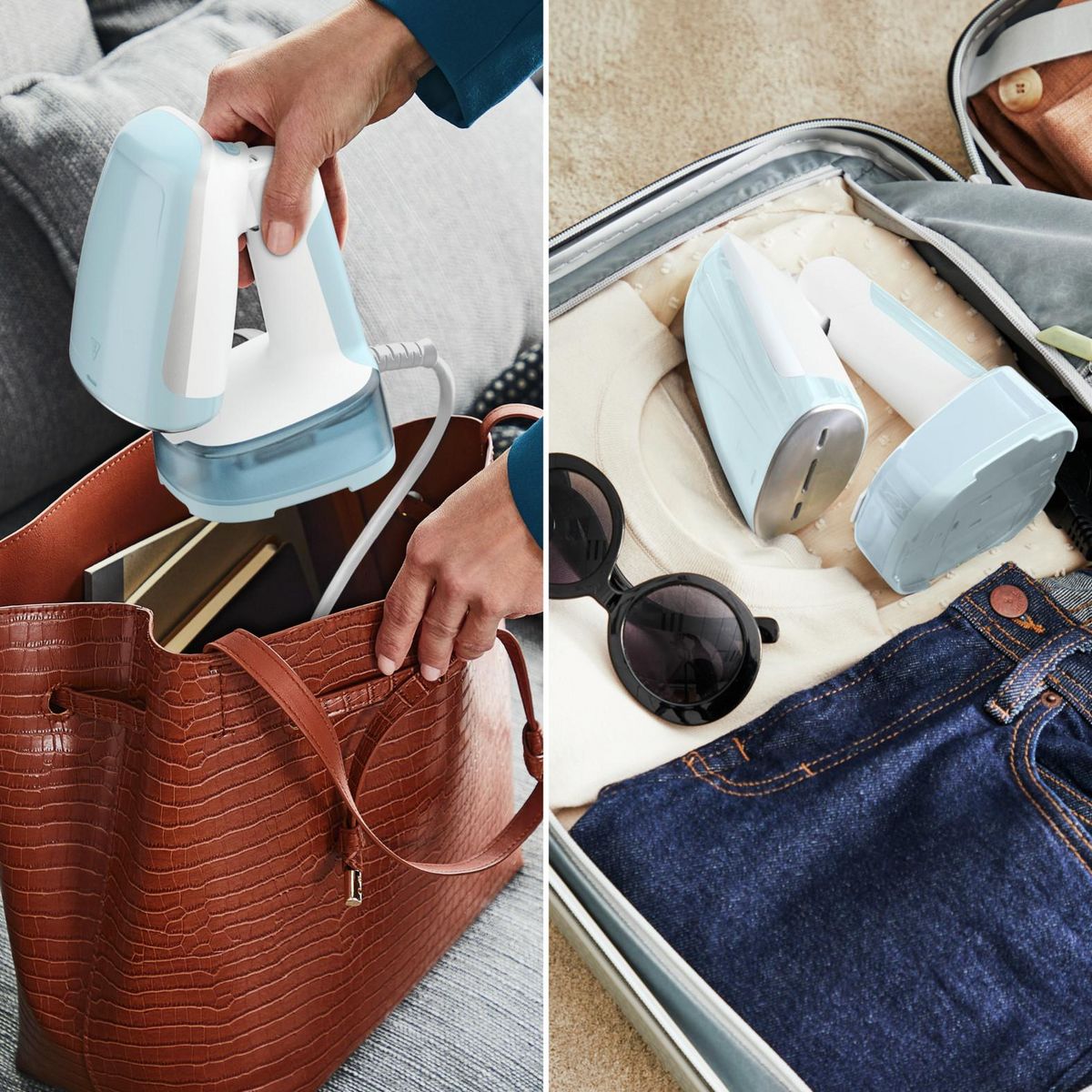 CALOR Défroisseur à main Access Steam Pocket DT3041C0 - Bleu