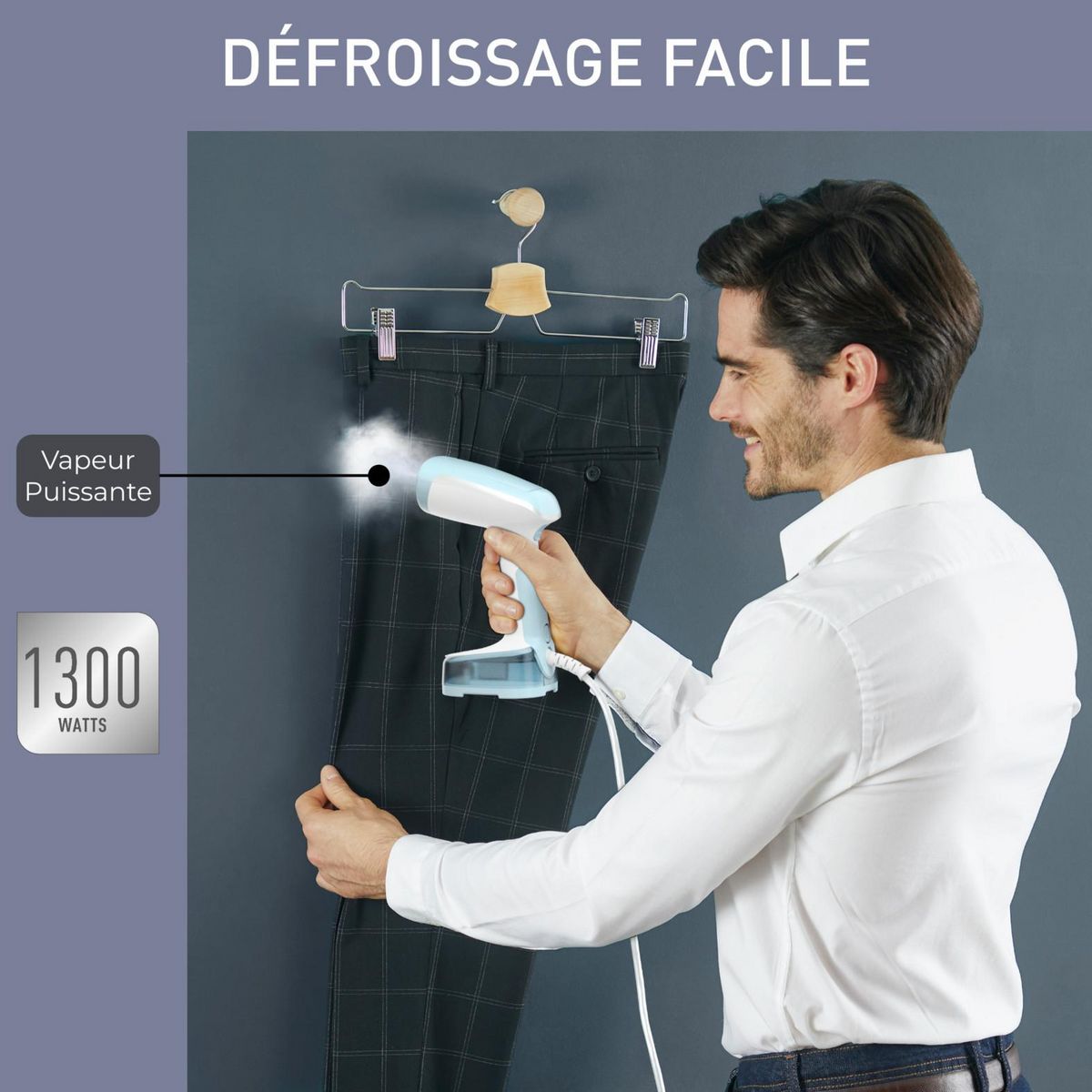 CALOR Défroisseur à main Access Steam Pocket DT3041C0 - Bleu