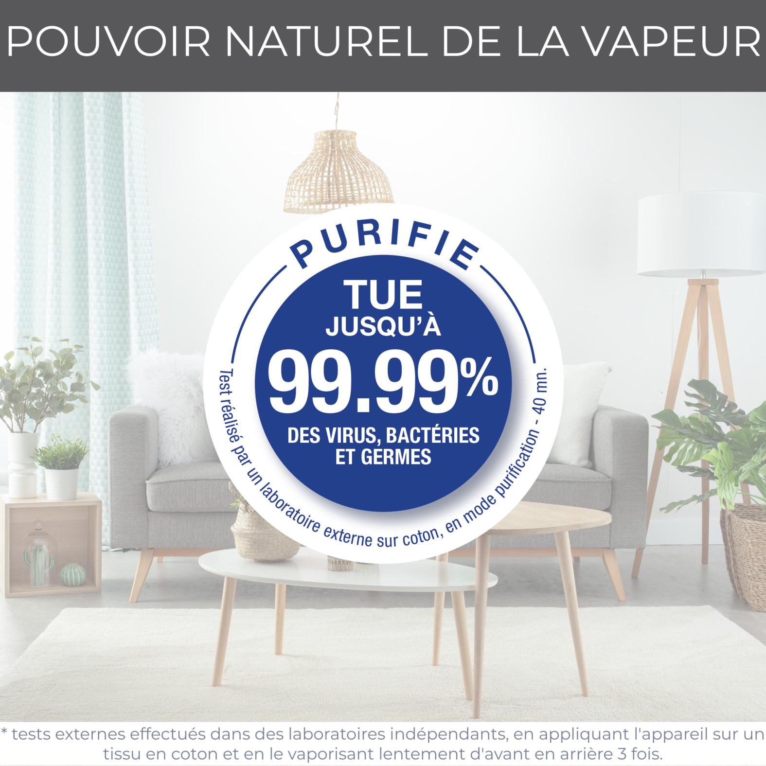 Voir la diapositive 10 : CALOR Défroisseur à main Access Steam Pocket DT3041C0 - Bleu