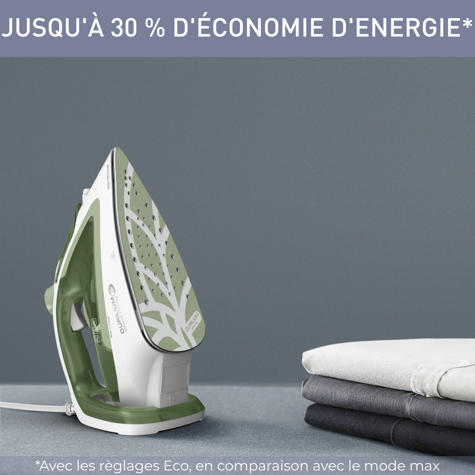 Voir la diapositive 12 : CALOR Fer à repasser vapeur&nbsp;Easygliss Eco FV5781C0 - Vert et blanc