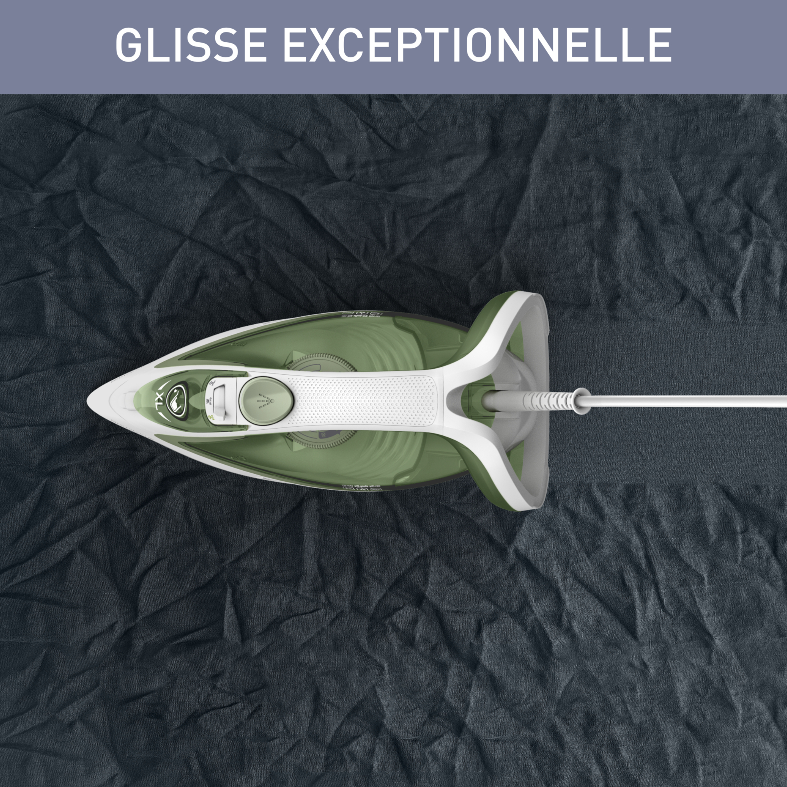 Voir la diapositive 11 : CALOR Fer à repasser vapeur&nbsp;Easygliss Eco FV5781C0 - Vert et blanc
