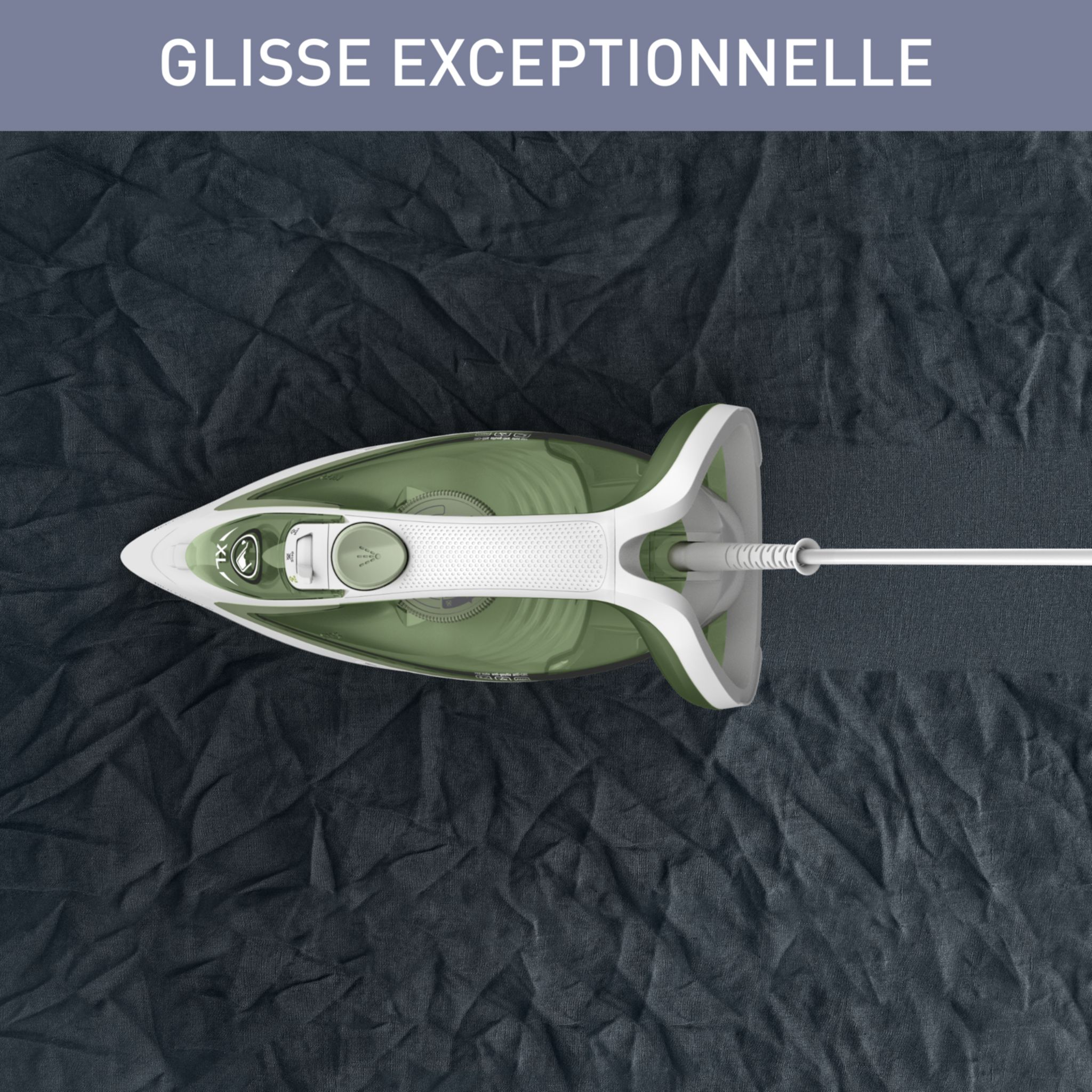 Voir la diapositive 11 : CALOR Fer à repasser vapeur&nbsp;Easygliss Eco FV5781C0 - Vert et blanc