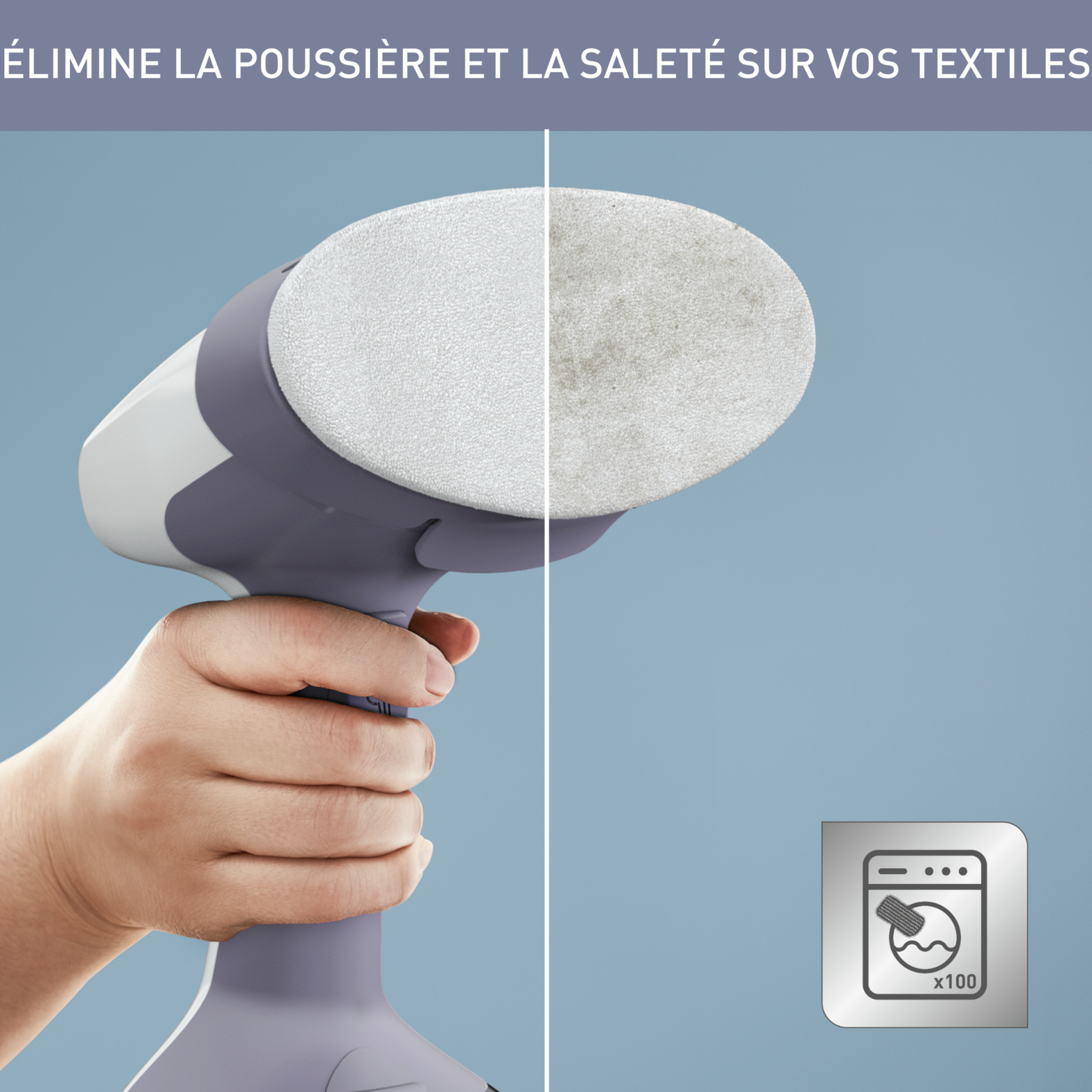 Voir la diapositive 10 : CALOR Défroisseur à main DT7151C0 - Gris