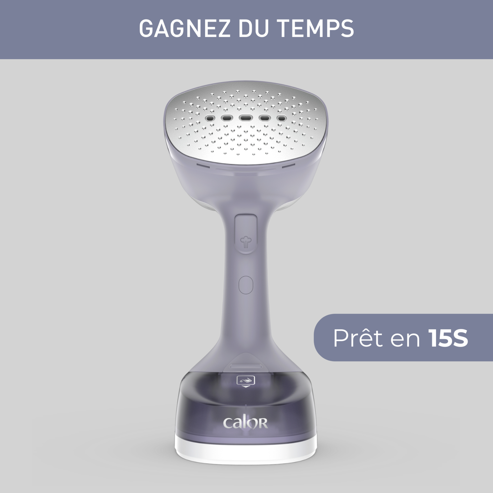 Voir la diapositive 6 : CALOR Défroisseur à main DT7151C0 - Gris