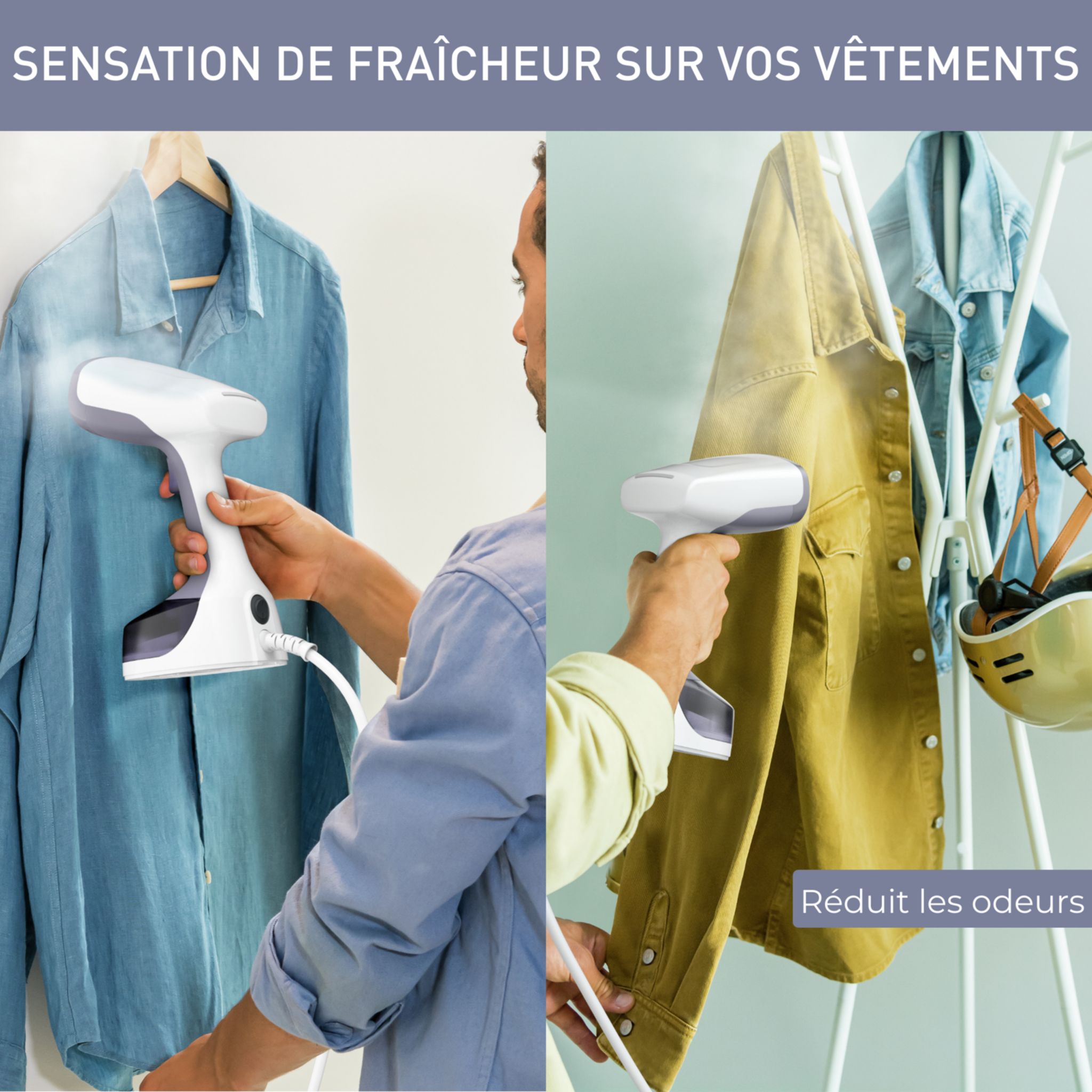 Voir la diapositive 8 : CALOR Défroisseur à main DT7151C0 - Gris