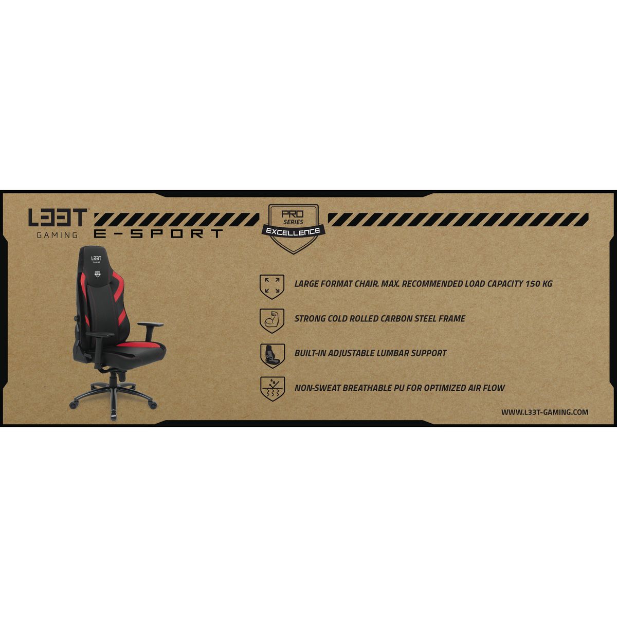 LEET SIEGE ESPORT PROEXCEL - Rouge