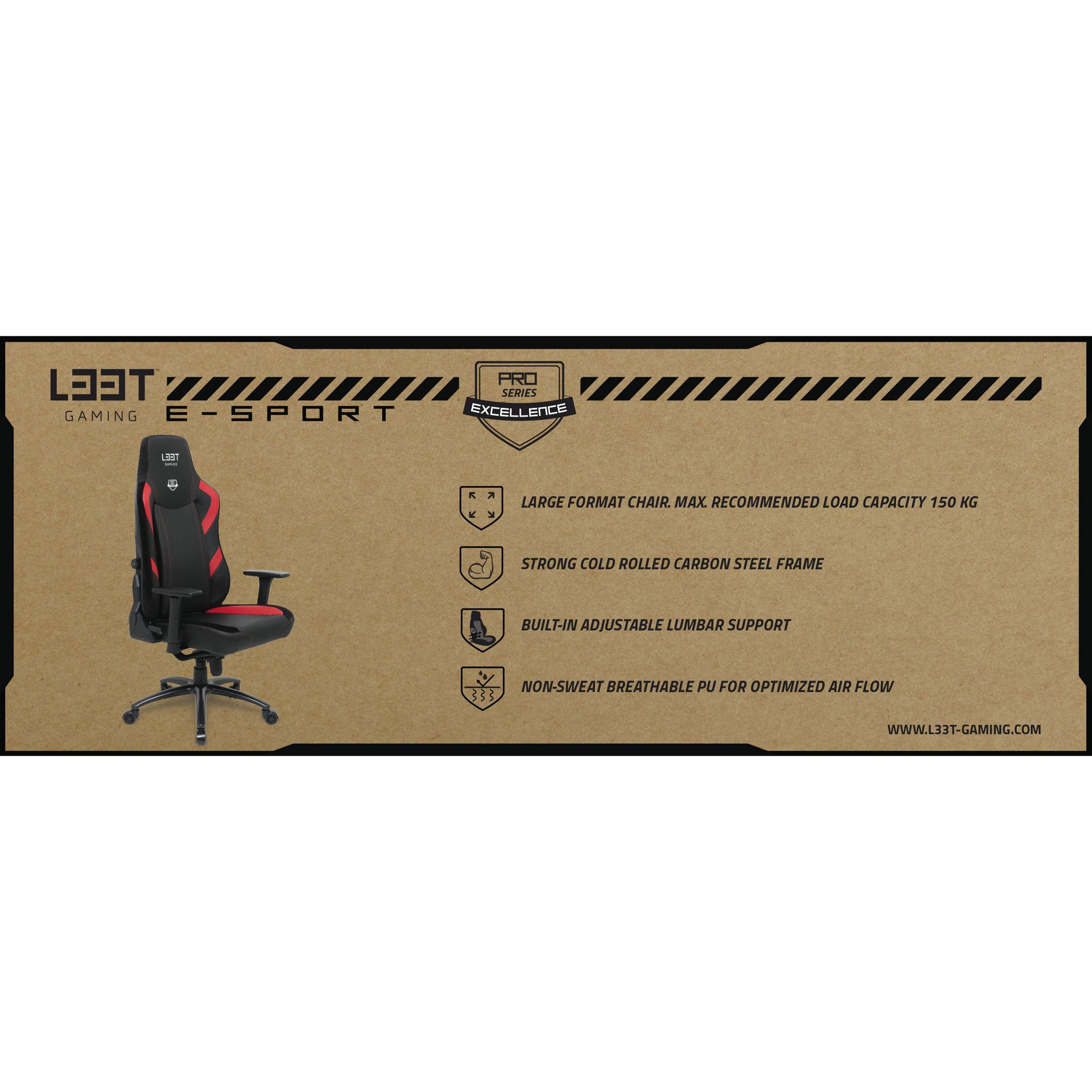 Voir la diapositive 14 : LEET SIEGE ESPORT PROEXCEL - Rouge