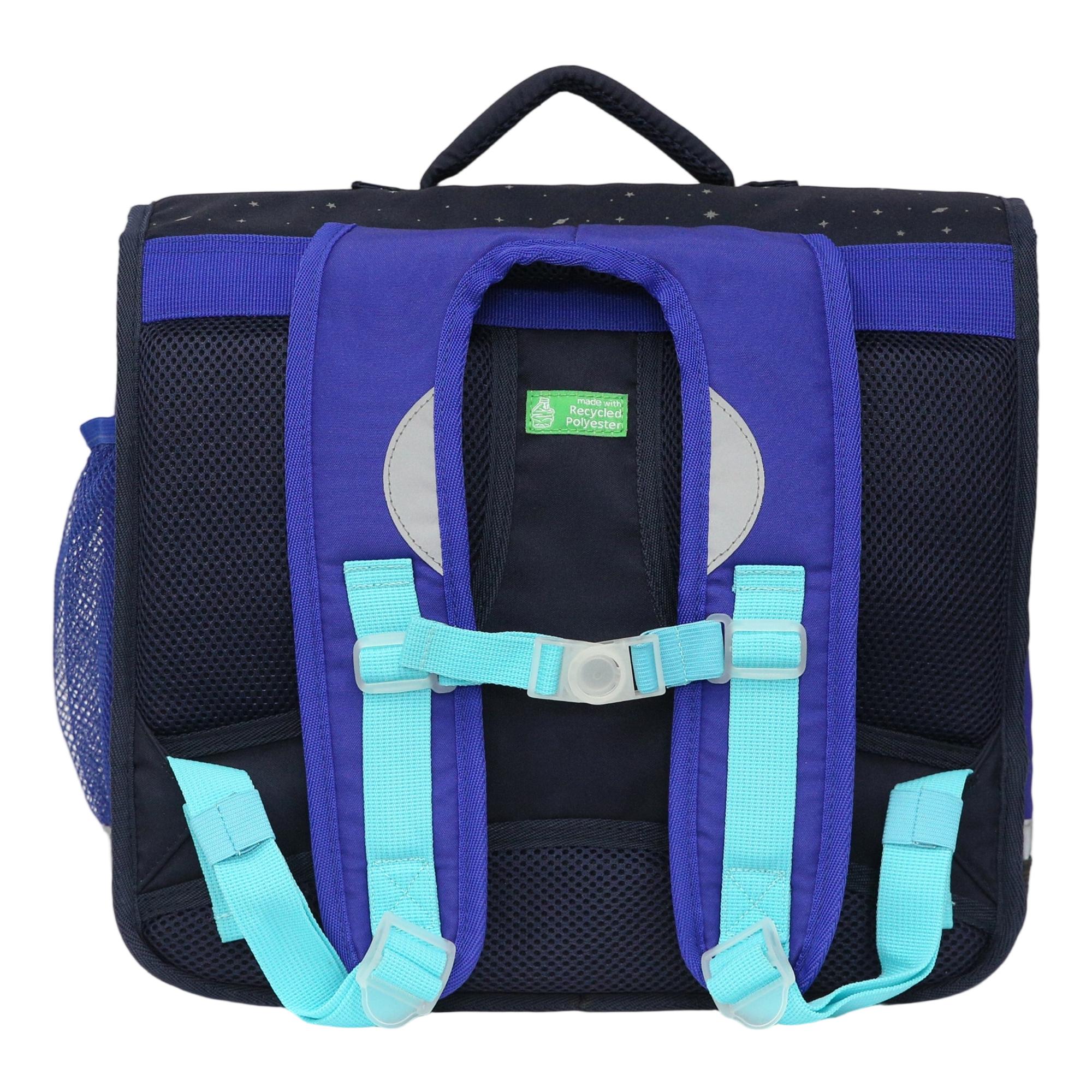 Voir la diapositive 2 : AUCHAN Cartable espace réfléchissant 38cm