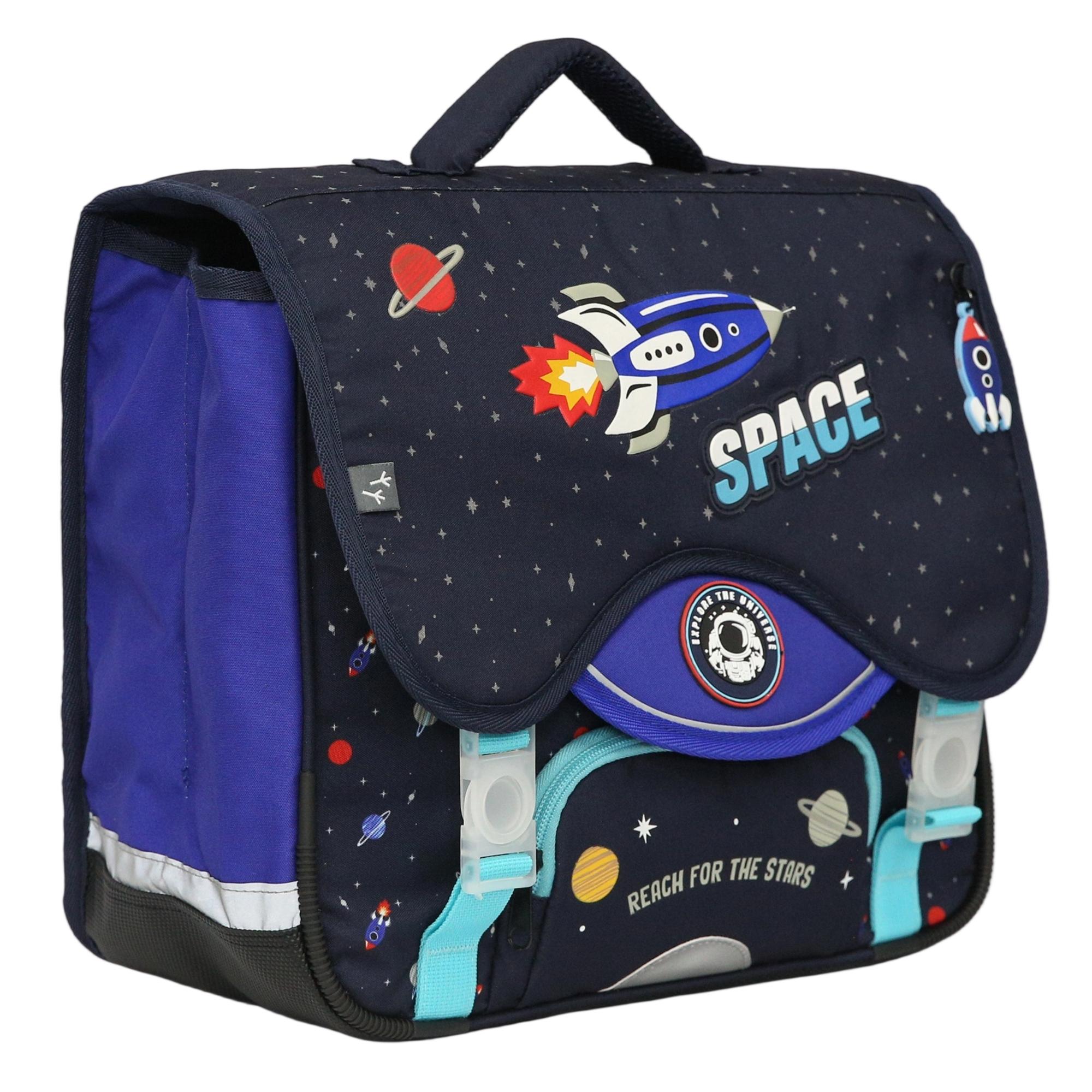Voir la diapositive 3 : AUCHAN Cartable espace réfléchissant 38cm