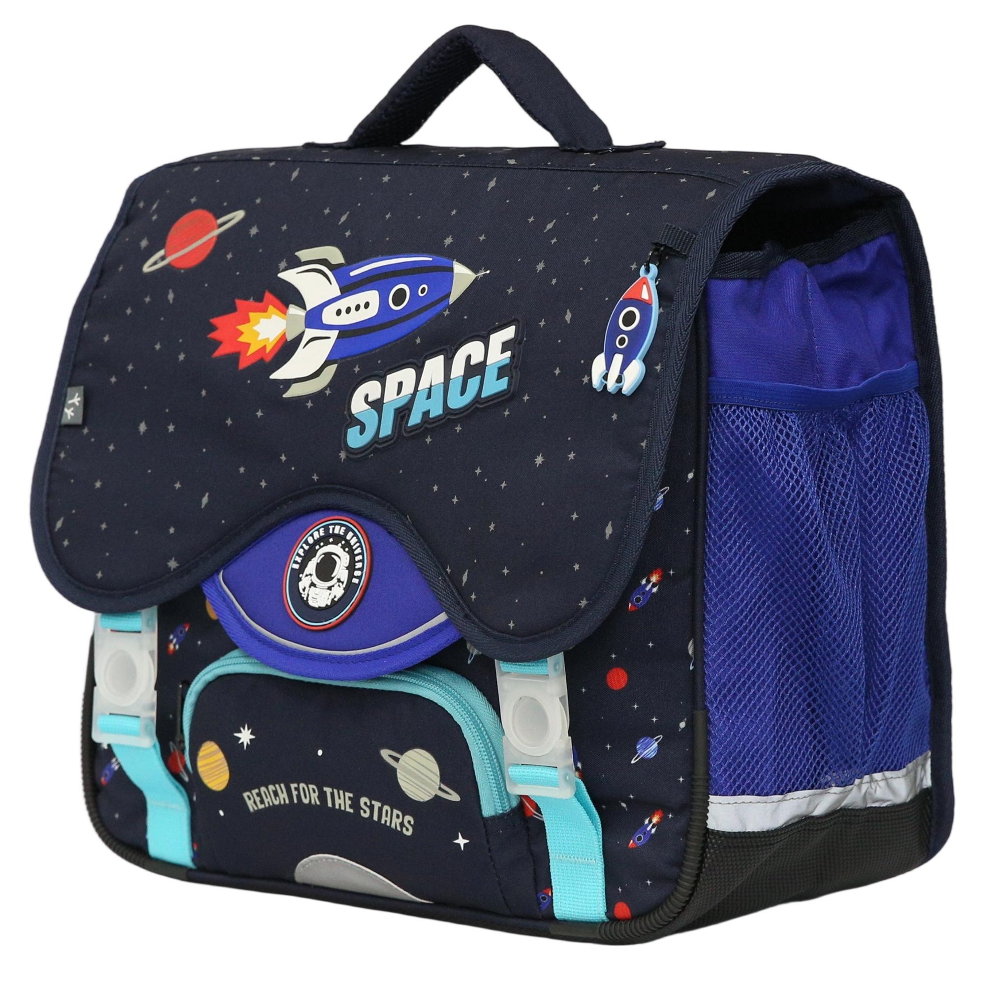 Voir la diapositive 4 : AUCHAN Cartable espace réfléchissant 38cm