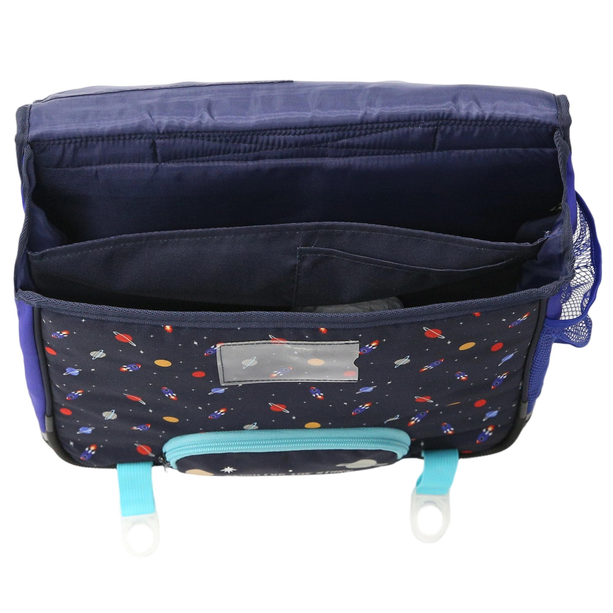 Voir la diapositive 5 : AUCHAN Cartable espace réfléchissant 38cm