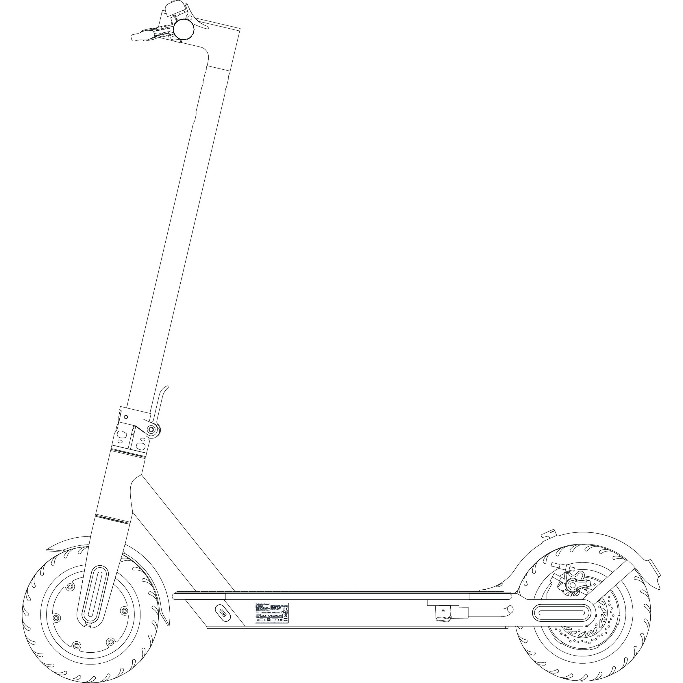 Voir la diapositive 5 : TX Trottinette électrique AS-03 - Noir