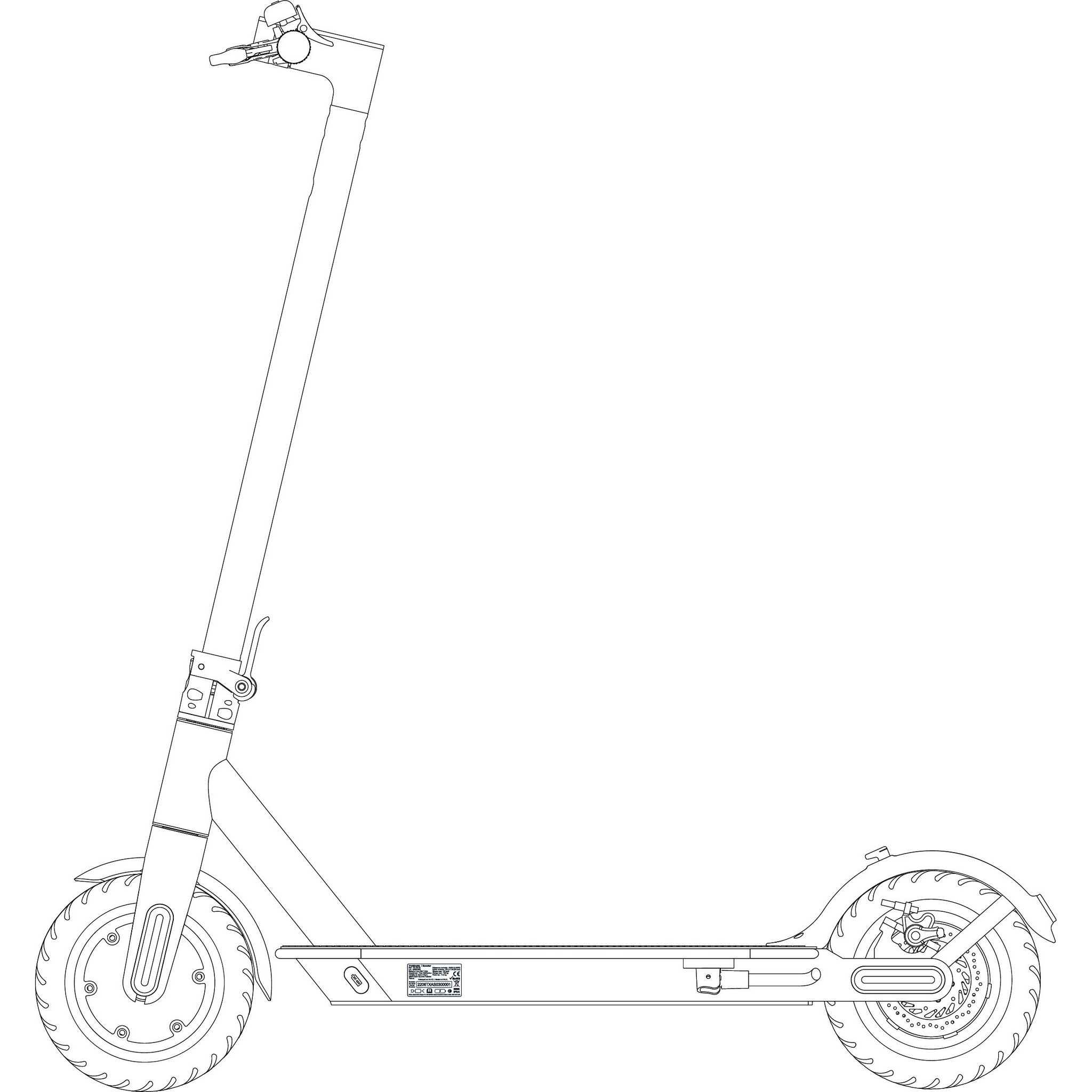 Voir la diapositive 5 : TX Trottinette électrique AS-03 - Noir
