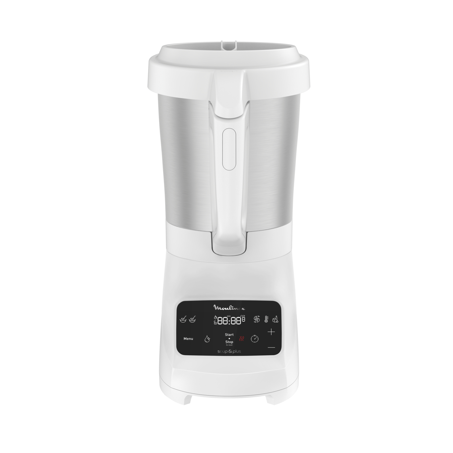 Voir la diapositive 2 : MOULINEX Blender chauffant Soup&Plus LM922100 - Blanc