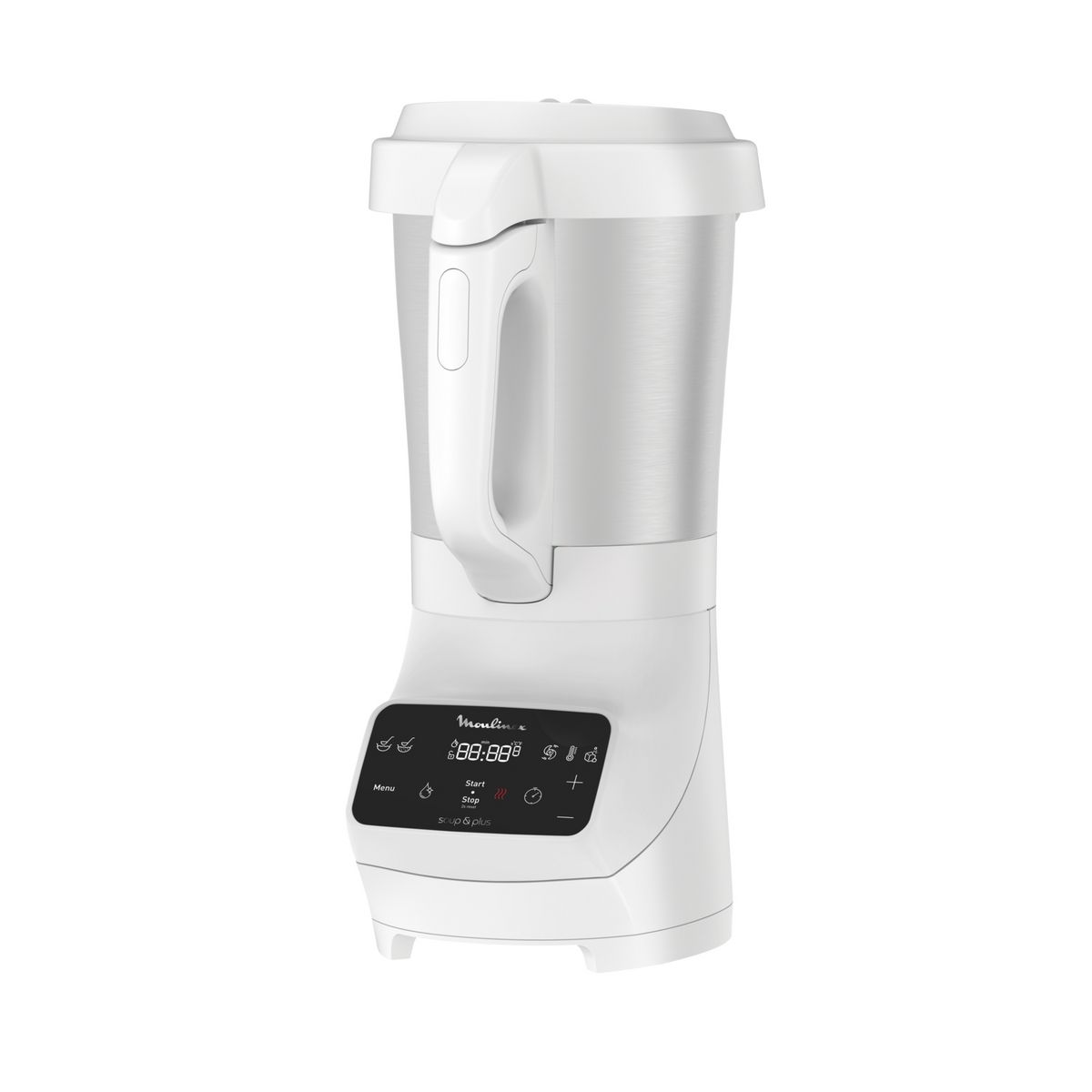 MOULINEX Blender chauffant Soup&Plus LM922100 - Blanc