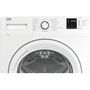 Voir la diapositive 4 : BEKO Sèche linge hublot Eco Sense DS8513PA2W, Pompe à chaleur, 8 kg