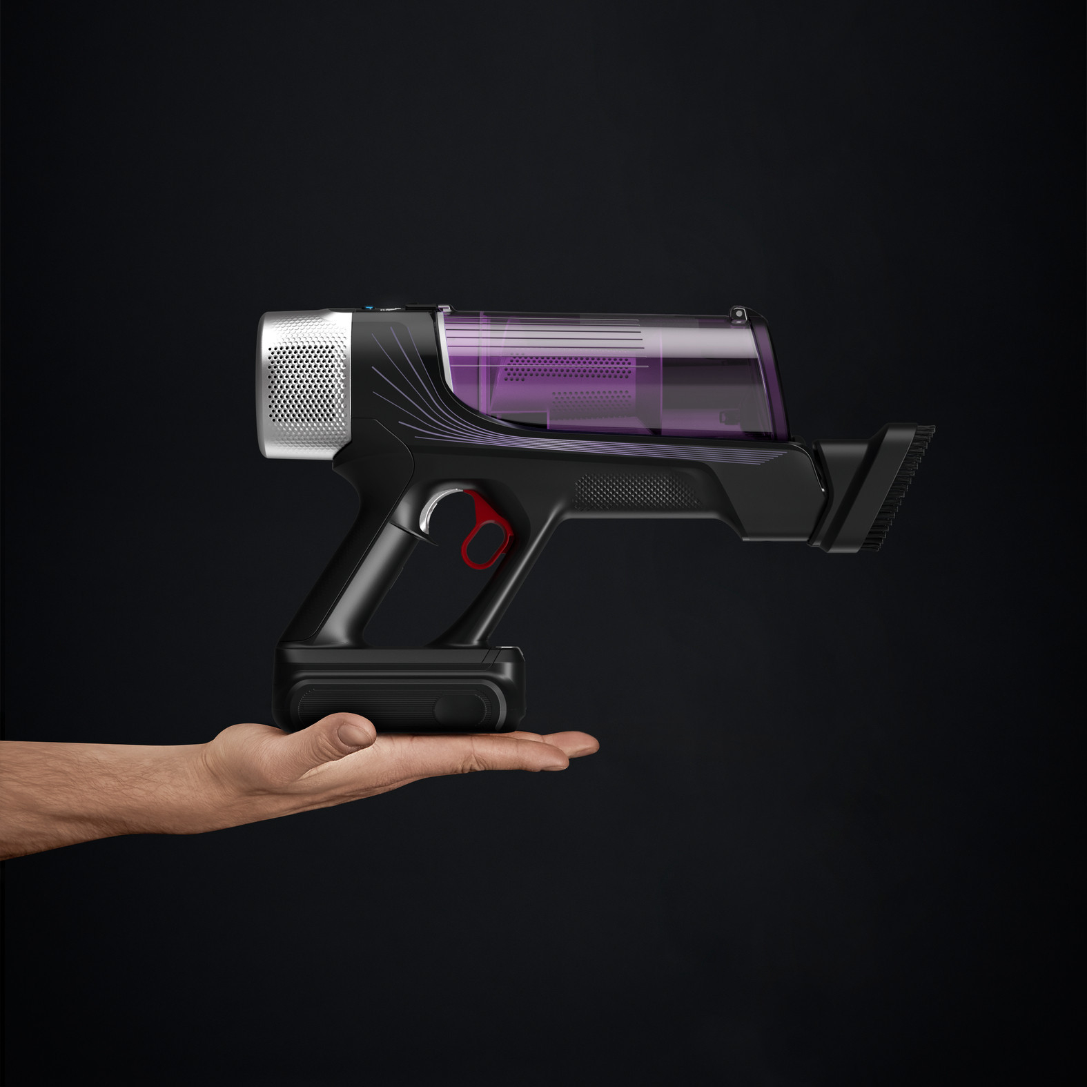 Voir la diapositive 2 : ROWENTA Aspirateur balai sans filX-FORCE FLEX 9.60 RH2037WO - Noir et violet