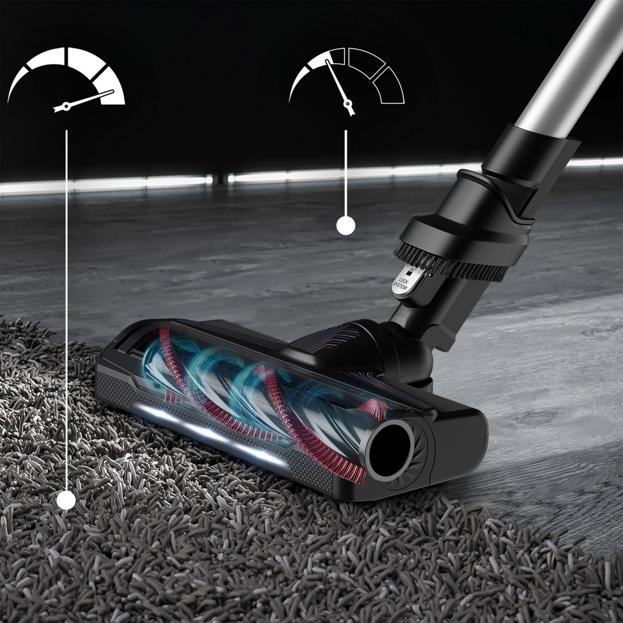 Voir la diapositive 8 : ROWENTA Aspirateur balai sans filX-FORCE FLEX 9.60 RH2037WO - Noir et violet