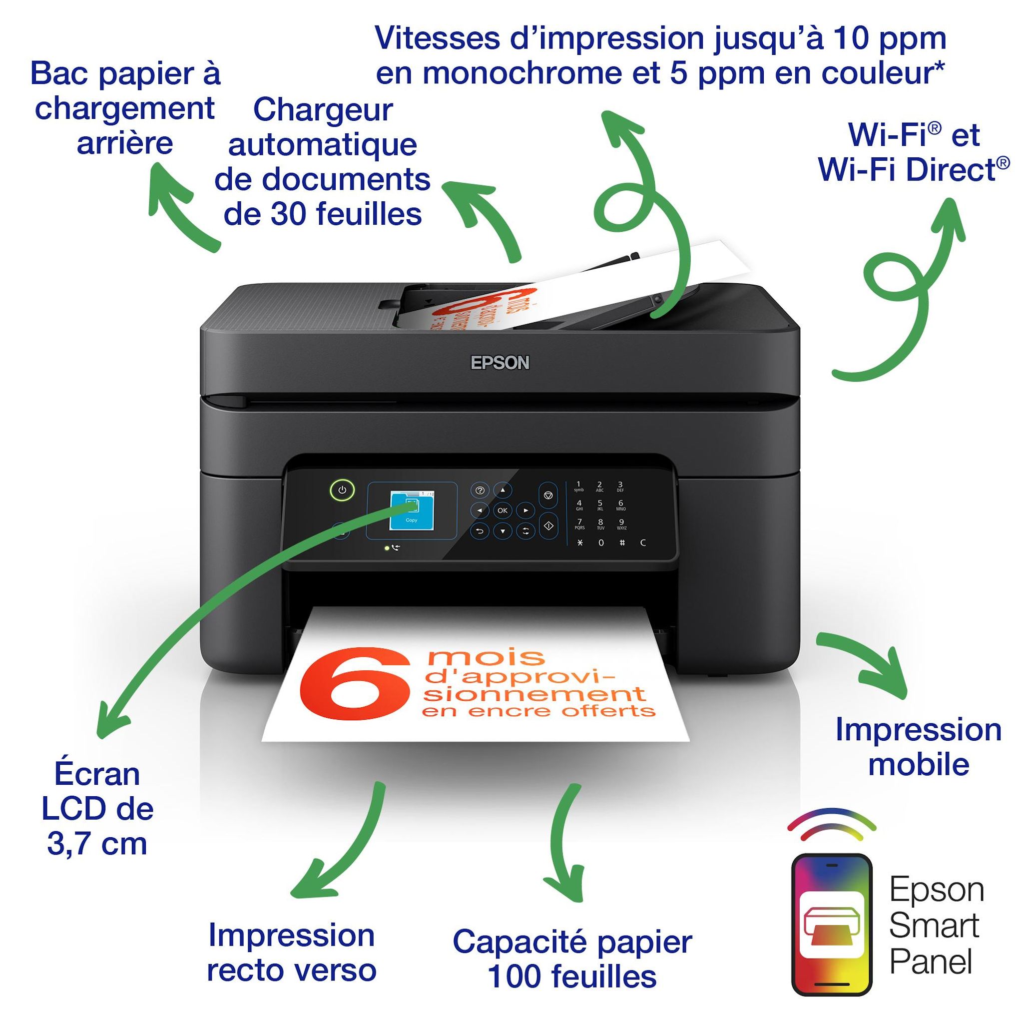 Voir la diapositive 2 : EPSON Imprimante multifonction WF-2935
