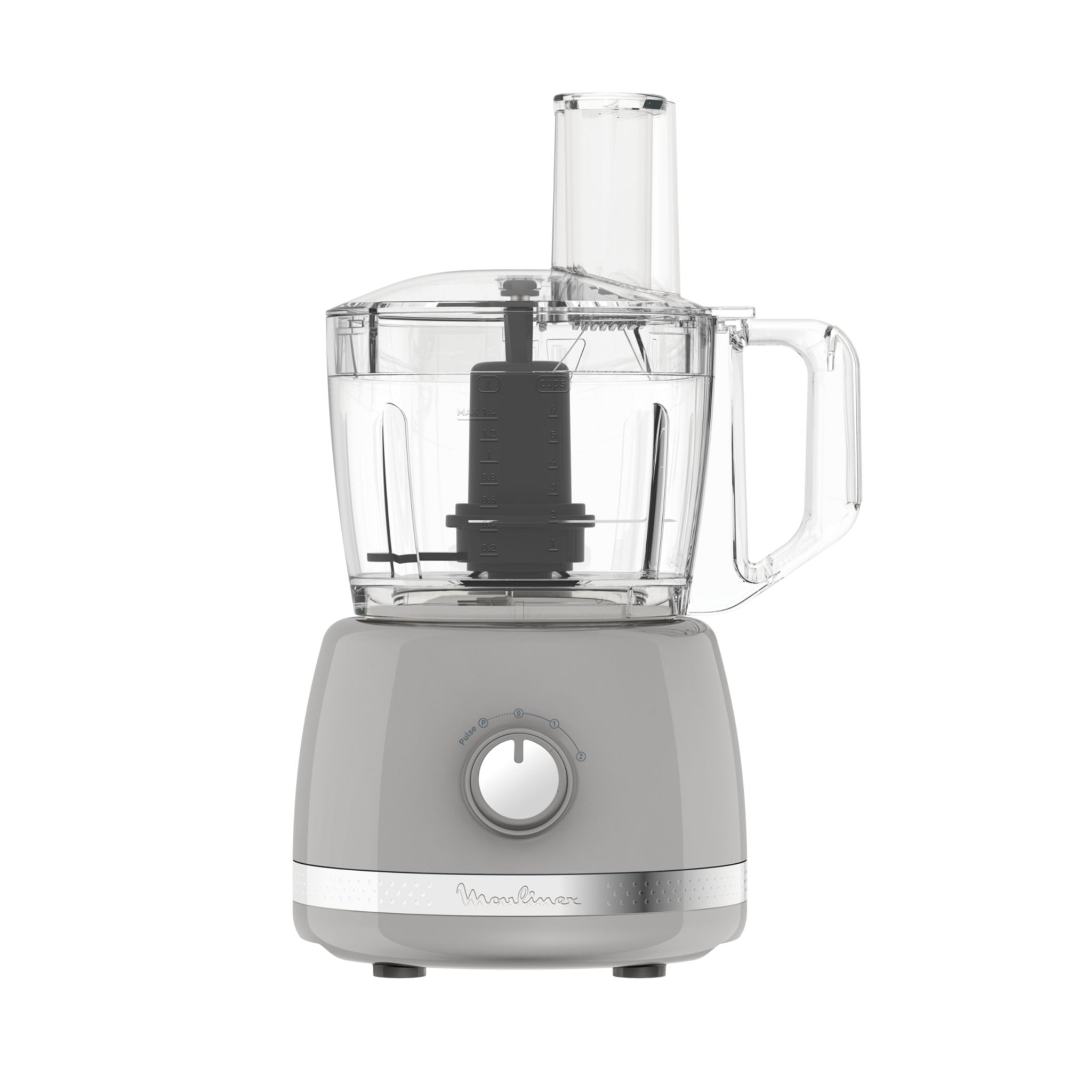 Voir la diapositive 2 : MOULINEX Robot multifonction Soleil FP345E10 - Gris