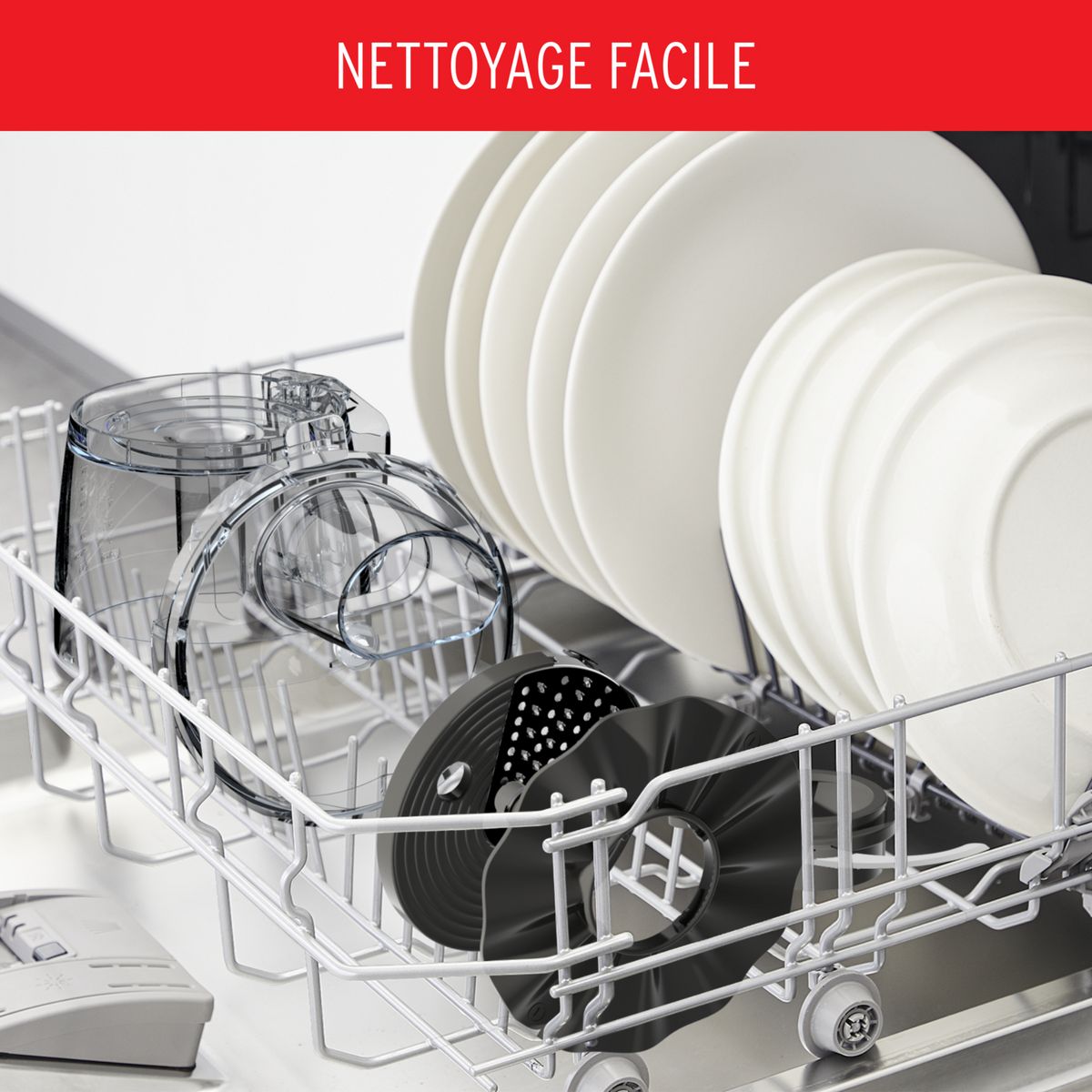 MOULINEX Robot multifonction Soleil FP345E10 - Gris