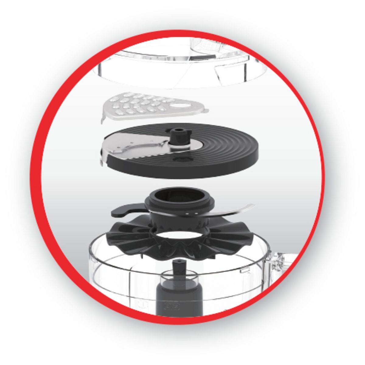 MOULINEX Robot multifonction Soleil FP345E10 - Gris