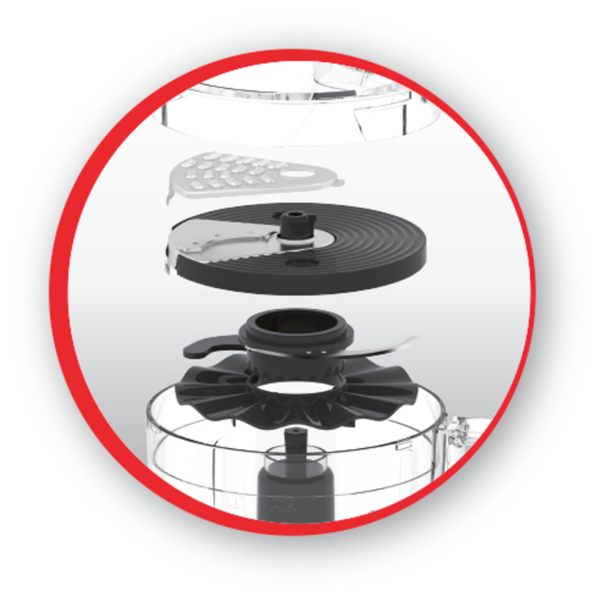 Voir la diapositive 15 : MOULINEX Robot multifonction Soleil FP345E10 - Gris