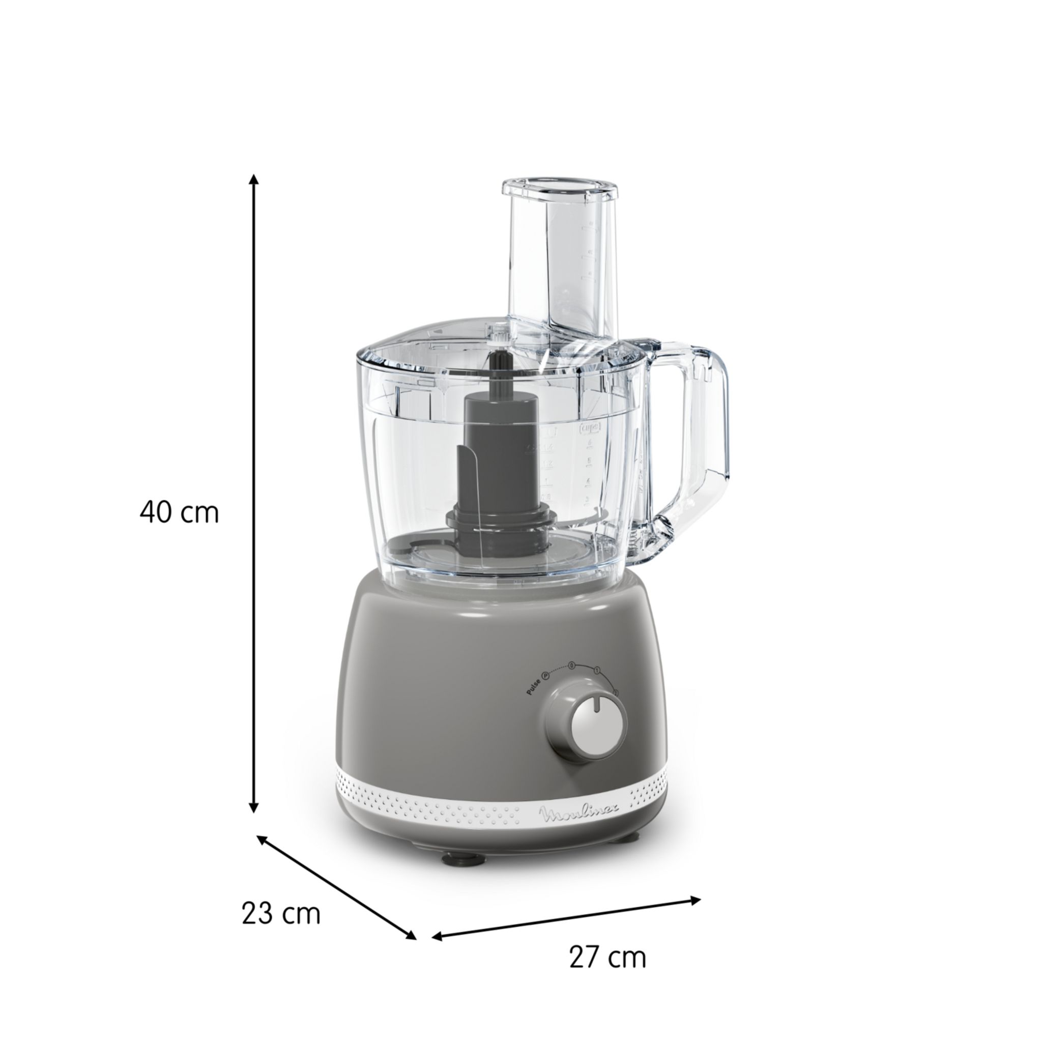 Voir la diapositive 8 : MOULINEX Robot multifonction Soleil FP345E10 - Gris