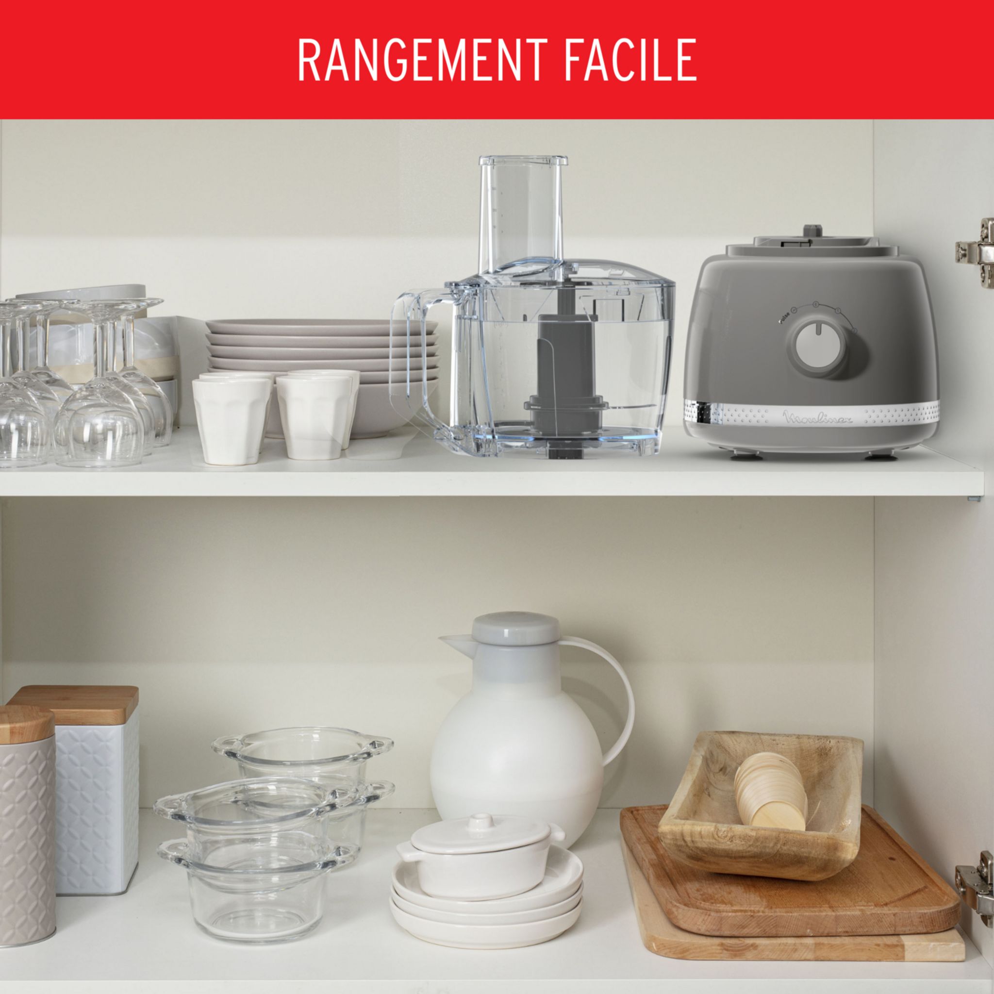 Voir la diapositive 11 : MOULINEX Robot multifonction Soleil FP345E10 - Gris