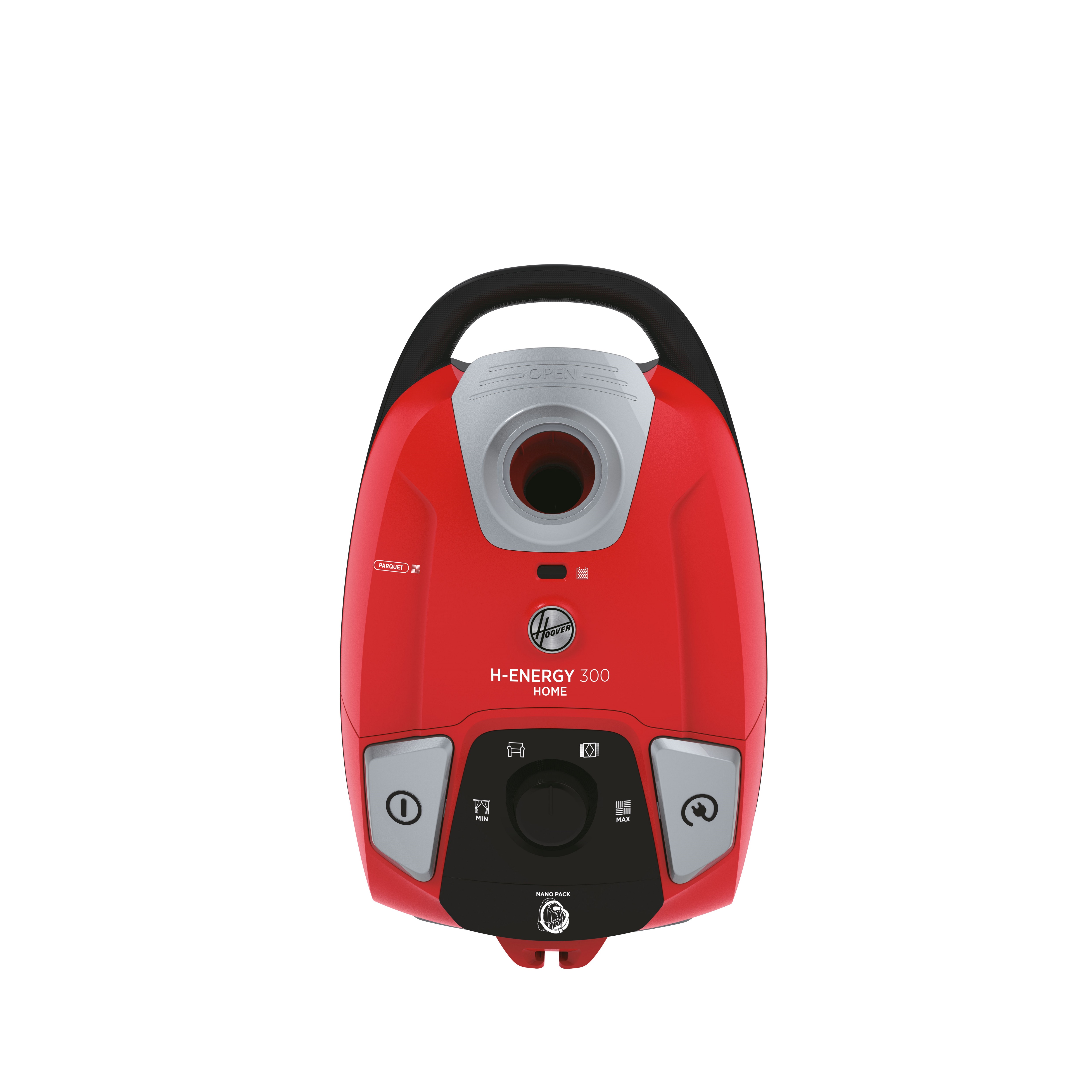 Voir la diapositive 2 : HOOVER Aspirateur traîneau avec sac HE310HM - Rouge