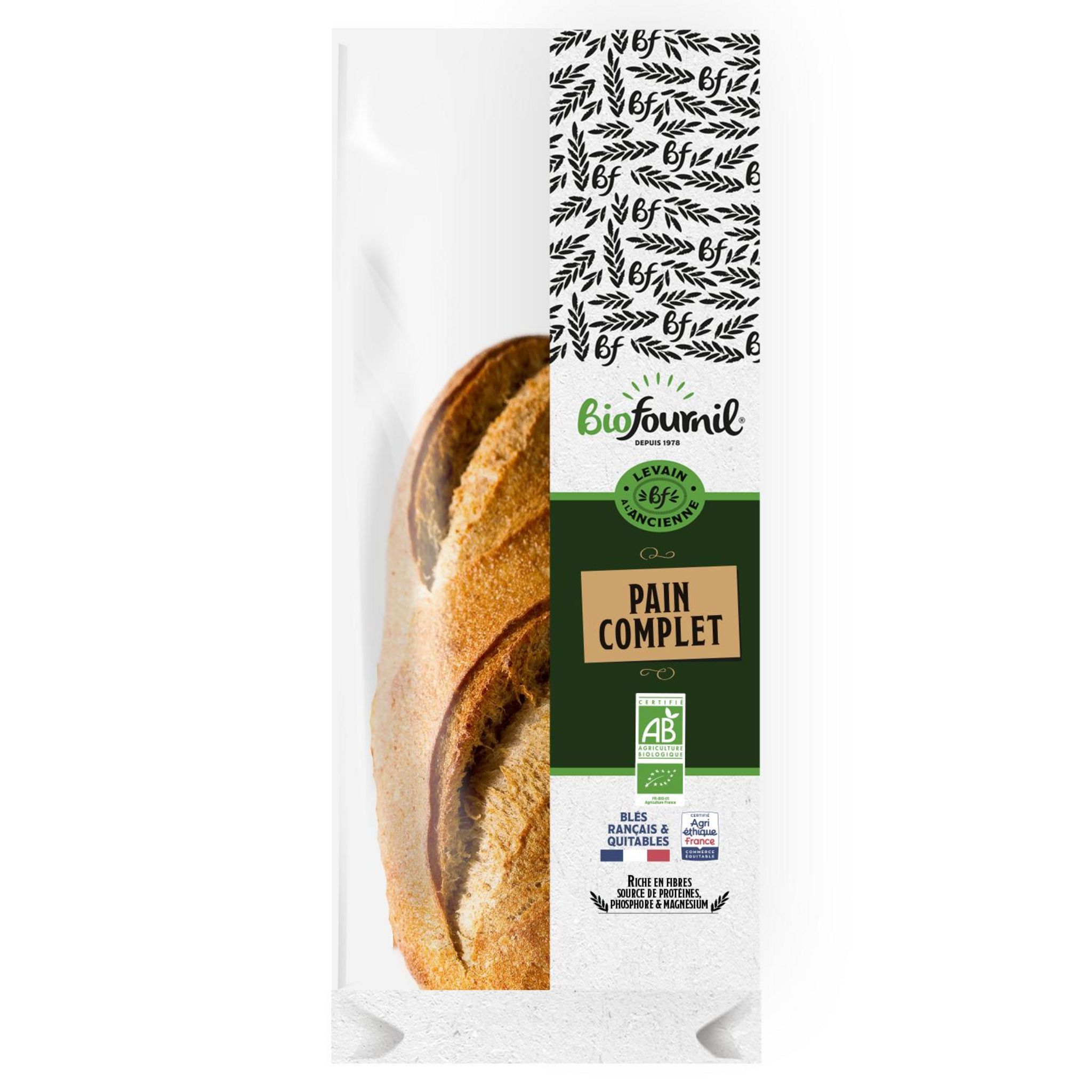 BIO FOURNIL Pain complet précuit 400 g