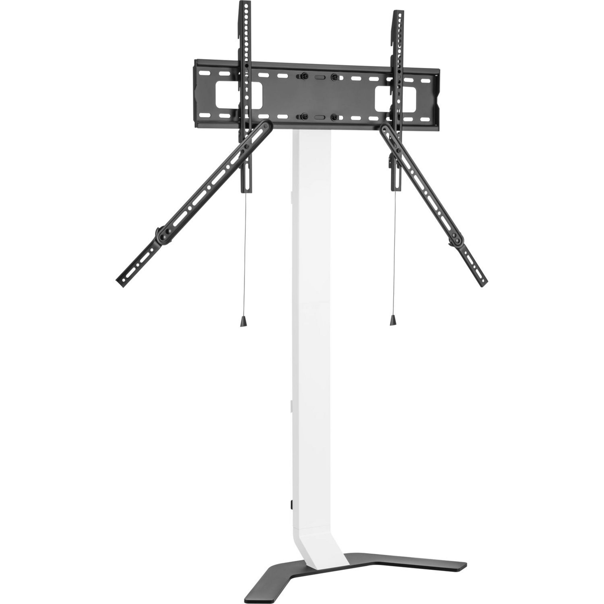 Voir la diapositive 2 : QILIVE Support pied TV sol Q1572 - Blanc et Noir