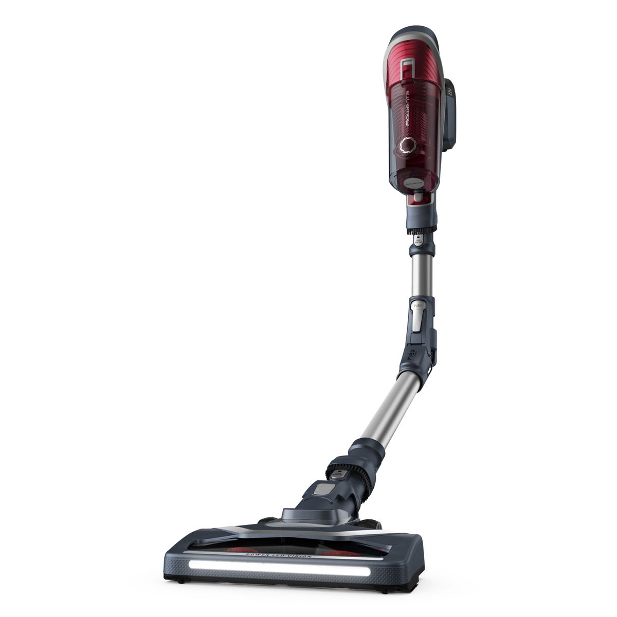 ROWENTA Aspirateur balai Flex 8.60 YY5038FE - Rouge et gris