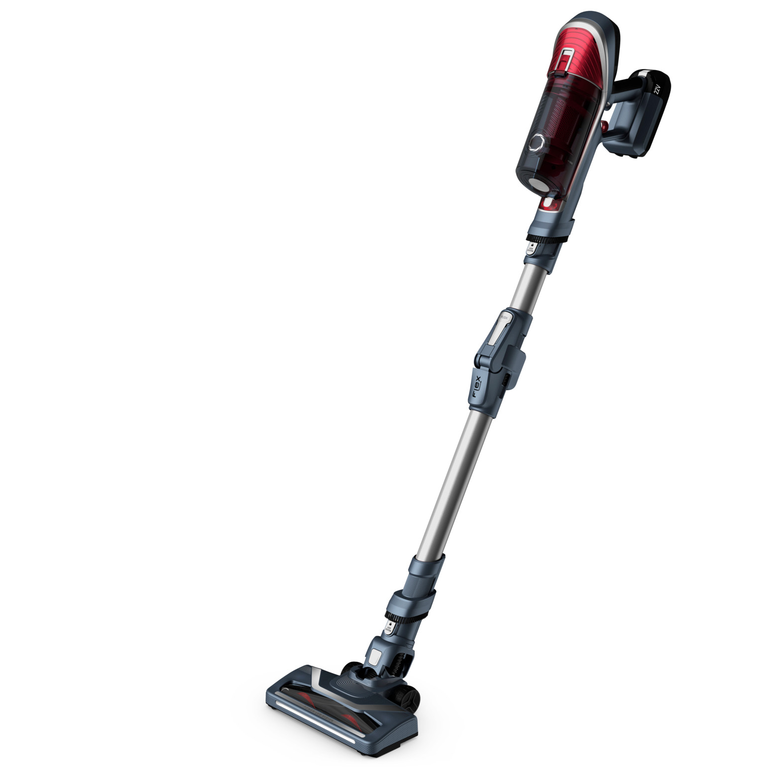 Voir la diapositive 3 : ROWENTA Aspirateur balai Flex 8.60 YY5038FE - Rouge et gris