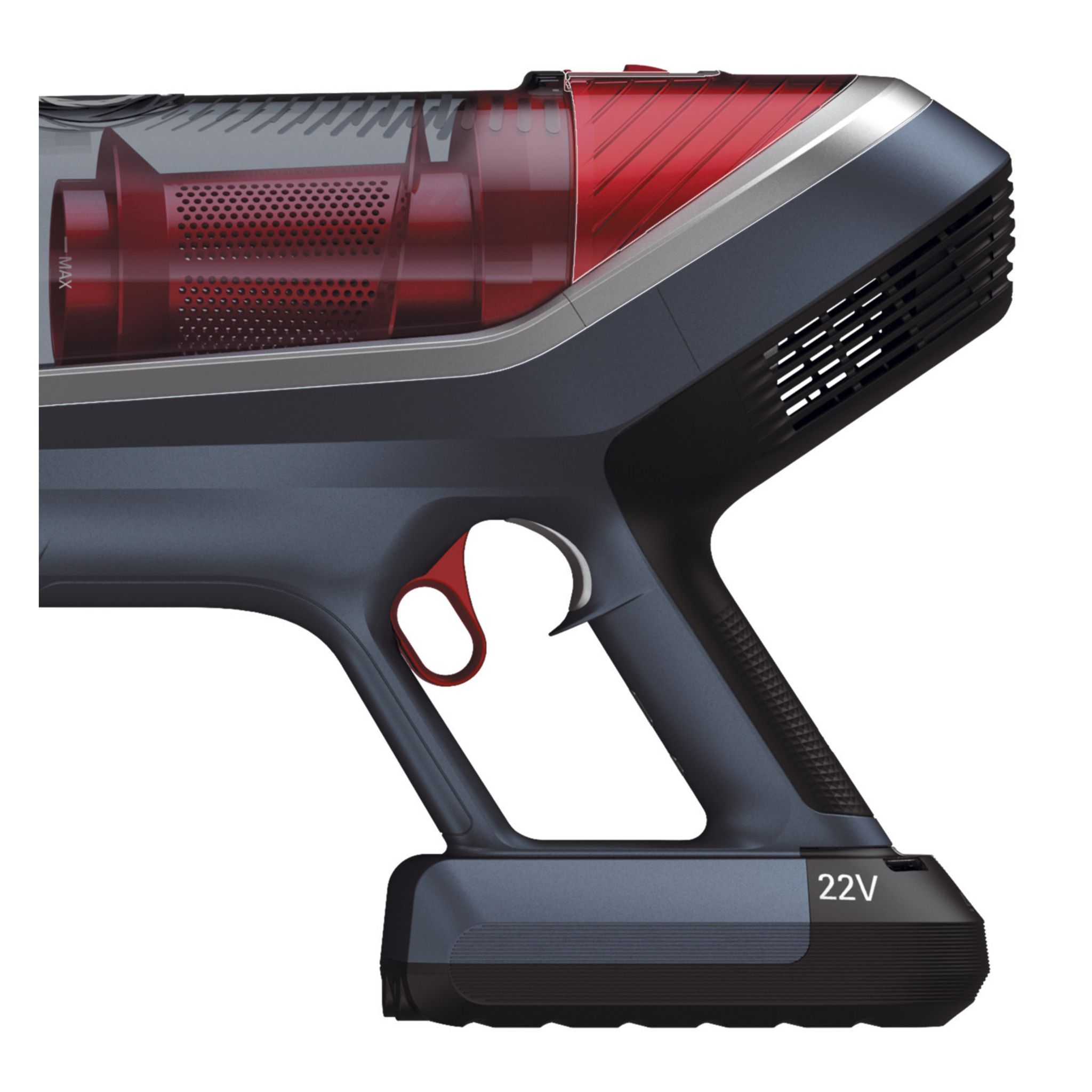 Voir la diapositive 4 : ROWENTA Aspirateur balai Flex 8.60 YY5038FE - Rouge et gris