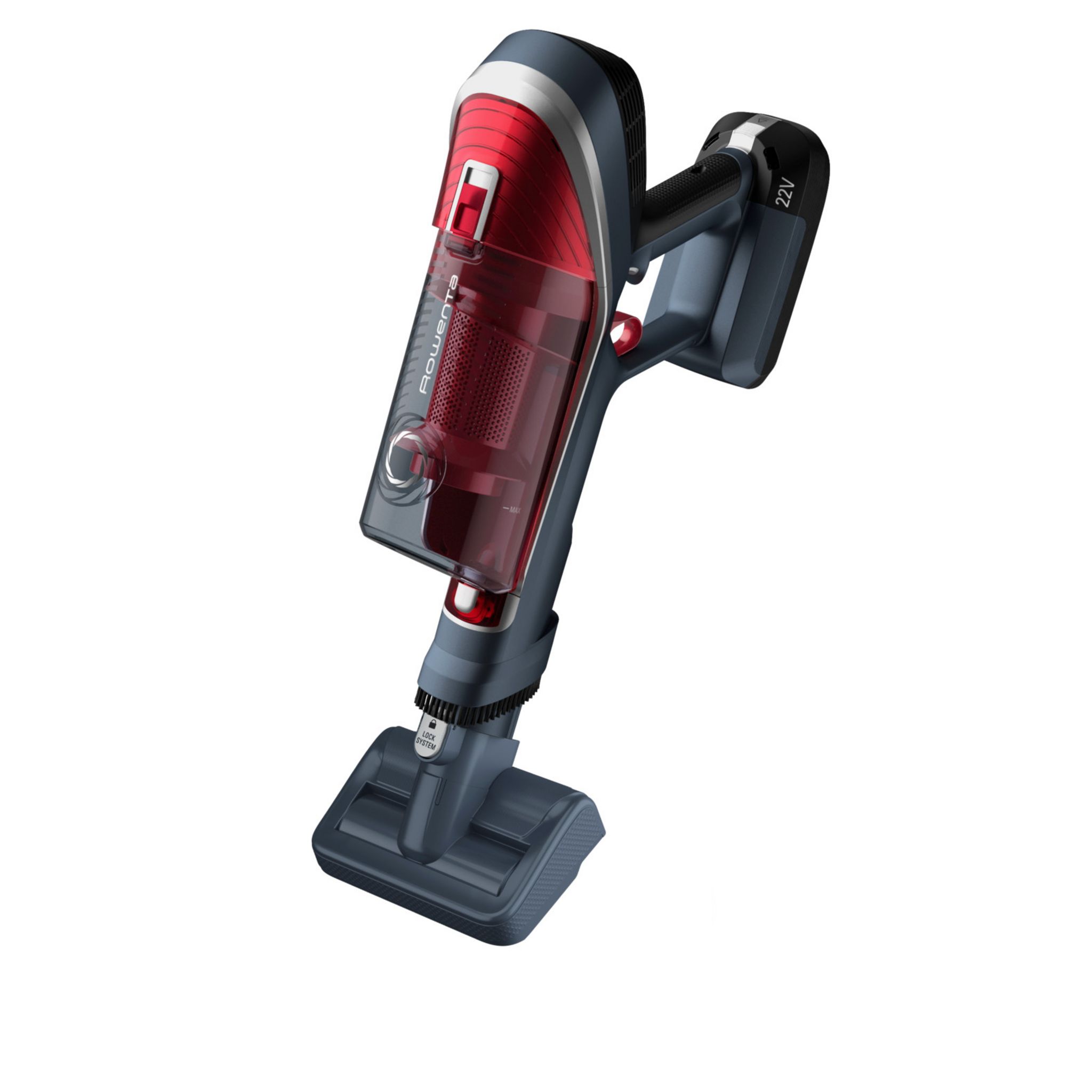 Voir la diapositive 5 : ROWENTA Aspirateur balai Flex 8.60 YY5038FE - Rouge et gris