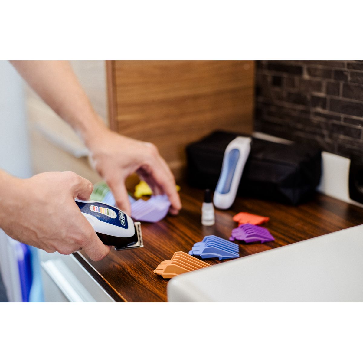 WAHL Tondeuse cheveux + mini rasoir 1395.0465 - Bleu et blanc