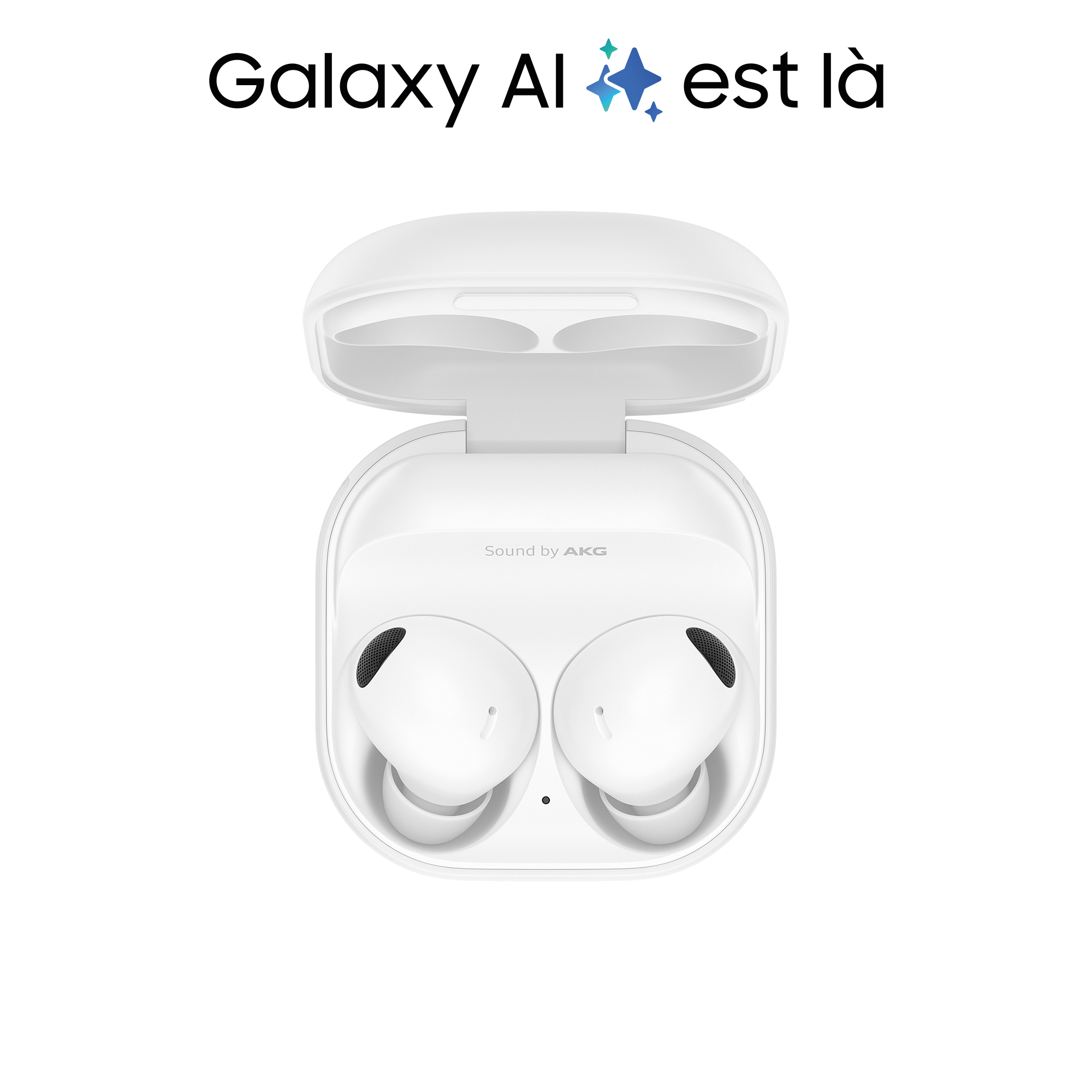Voir la diapositive 2 : SAMSUNG Écouteurs Galaxy Buds 2 Pro Buds avec Galaxy AI - Blanc