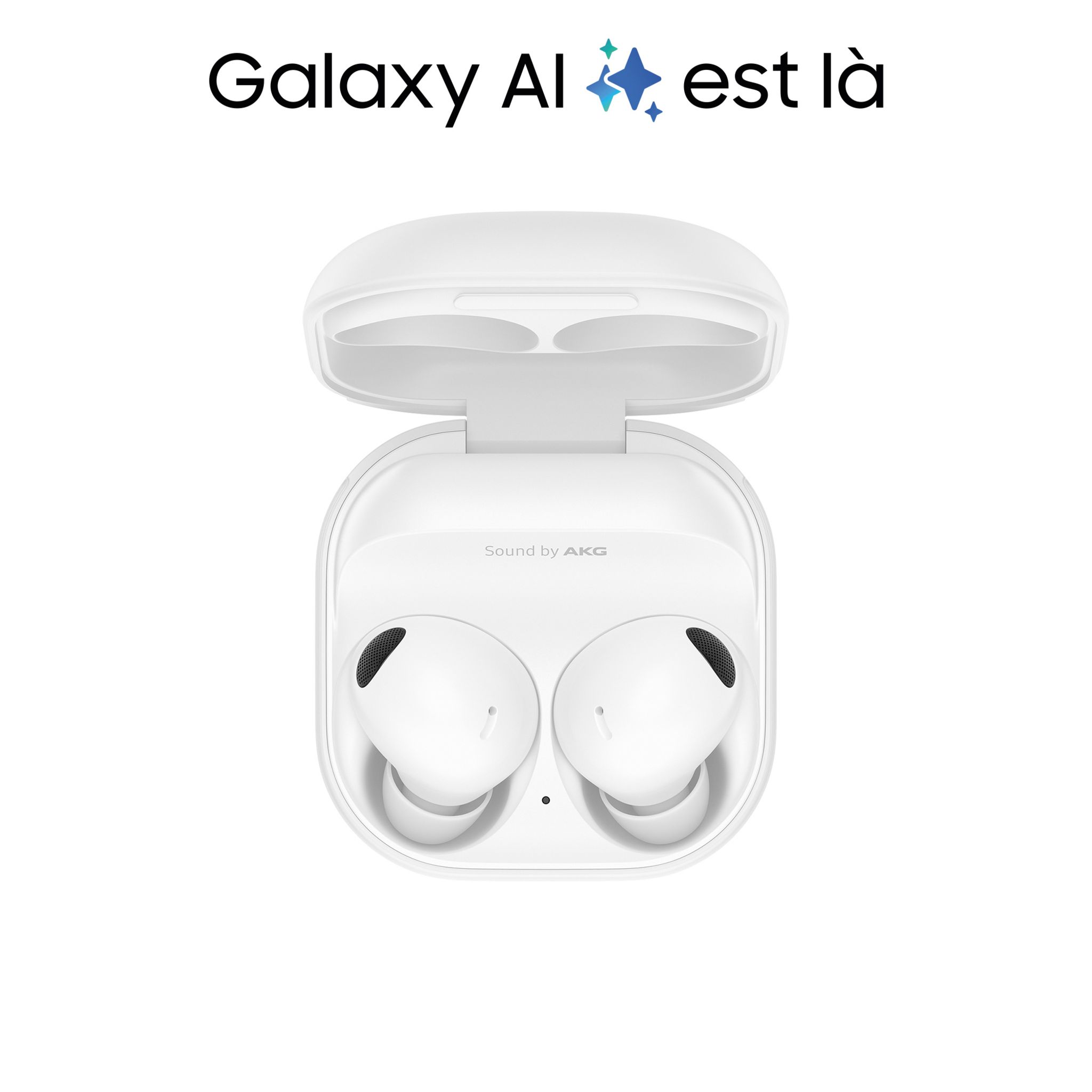 Voir la diapositive 2 : SAMSUNG Écouteurs Galaxy Buds 2 Pro Buds avec Galaxy AI - Blanc