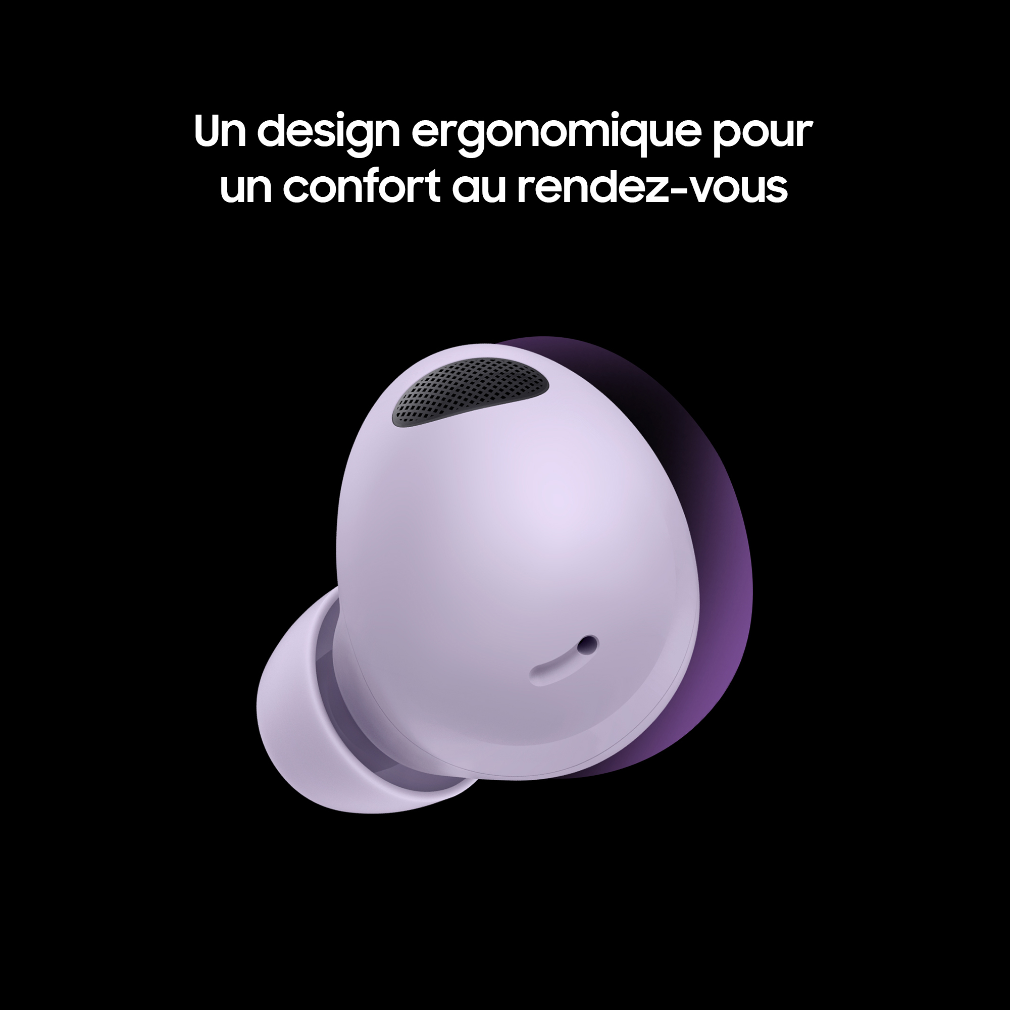 Voir la diapositive 6 : SAMSUNG Écouteurs Galaxy Buds 2 Pro Buds avec Galaxy AI - Blanc