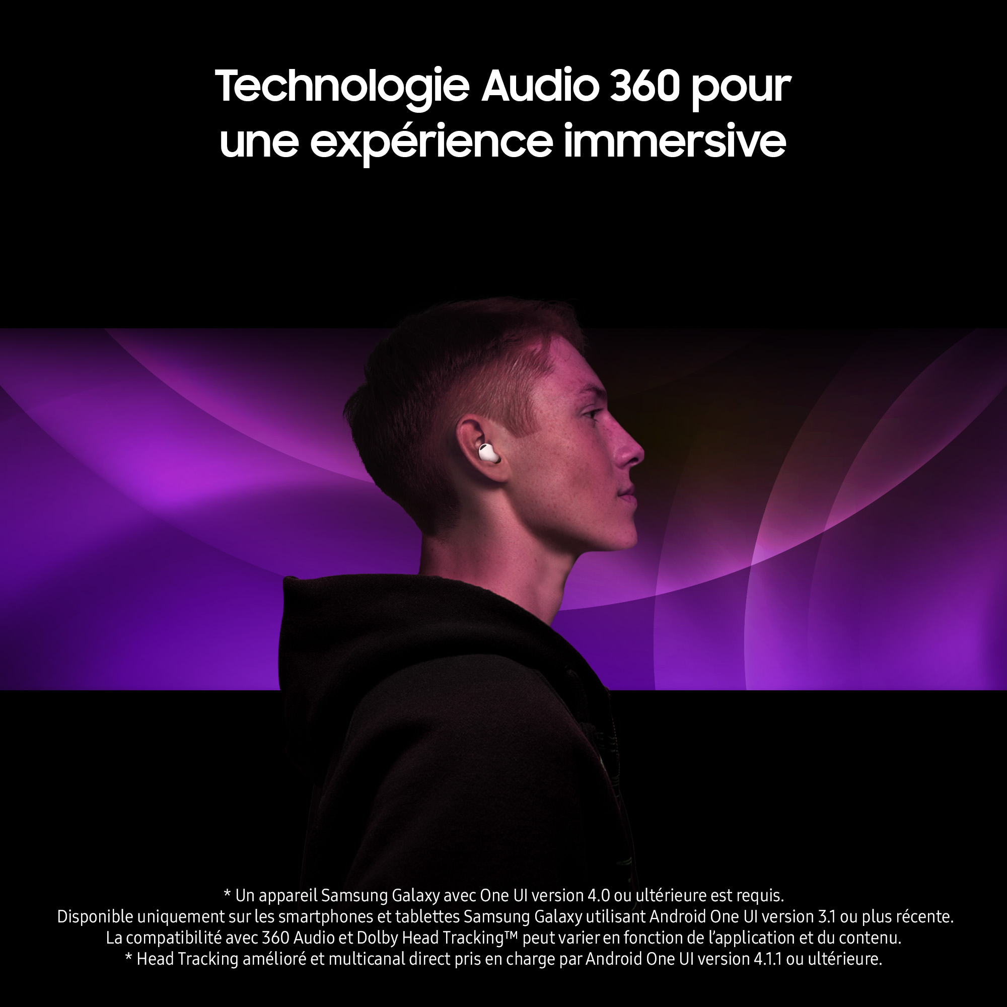 Voir la diapositive 9 : SAMSUNG Écouteurs Galaxy Buds 2 Pro Buds avec Galaxy AI - Blanc