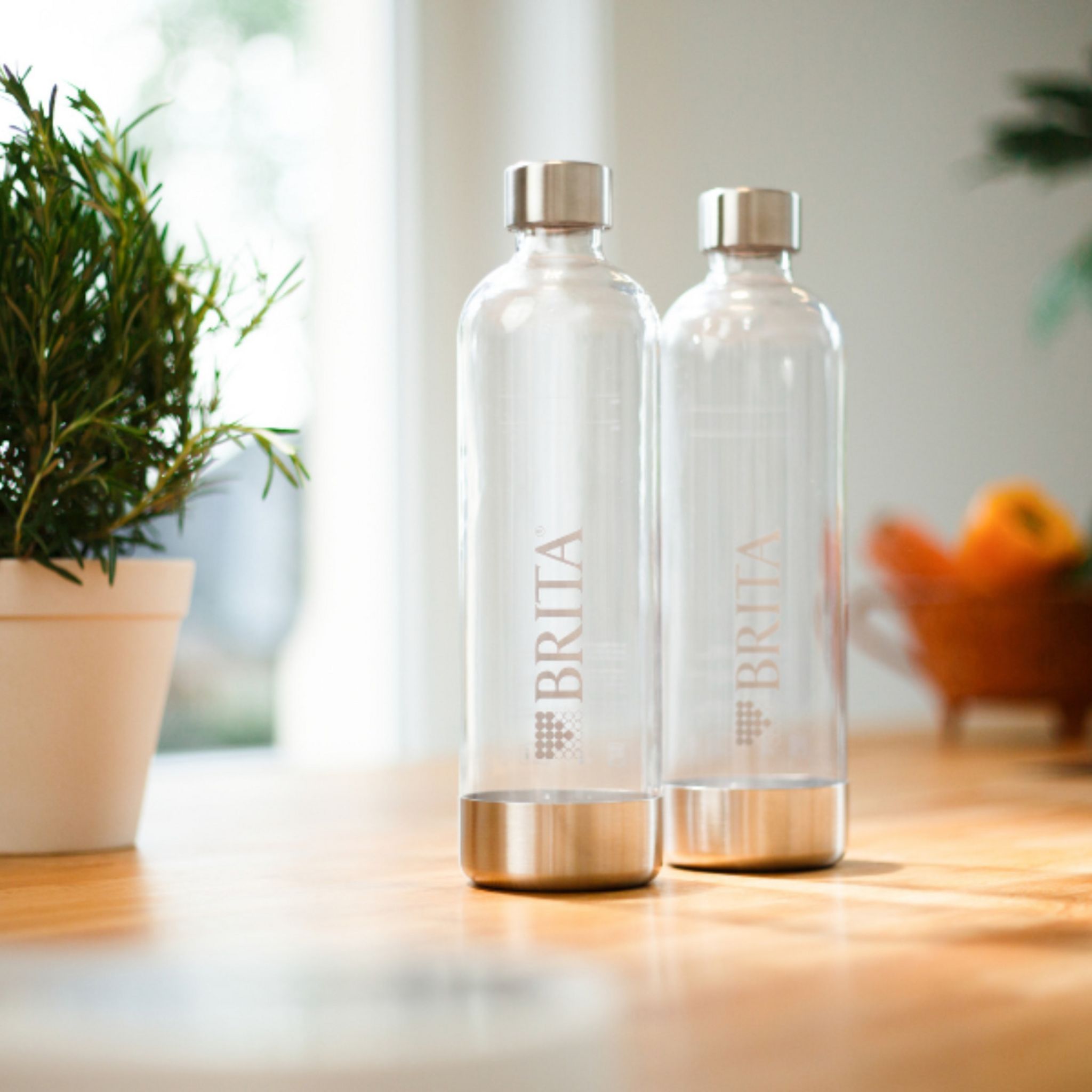 Voir la diapositive 3 : BRITA Pack 2 bouteilles PET 1049253 - Transparent