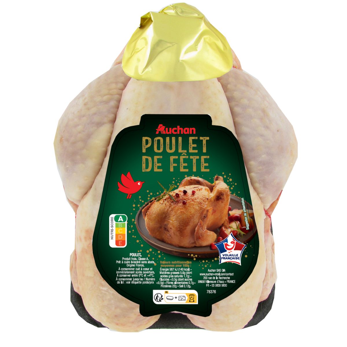 POUCE Volaille de fête 2.2kg