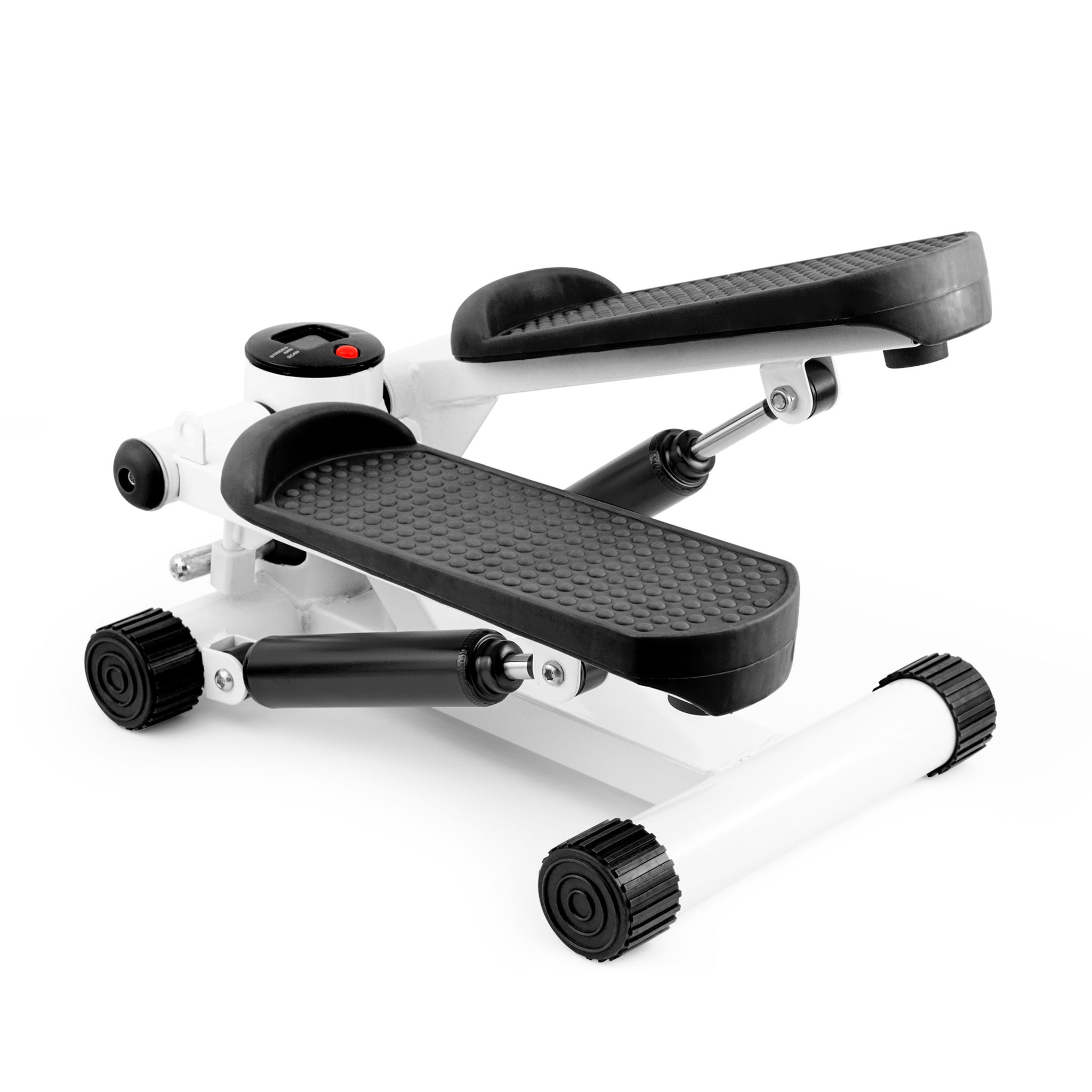 Voir la diapositive 4 : FIT FOR LIFE Stepper avec compteur et élastique FTI-STEP - Blanc et noir