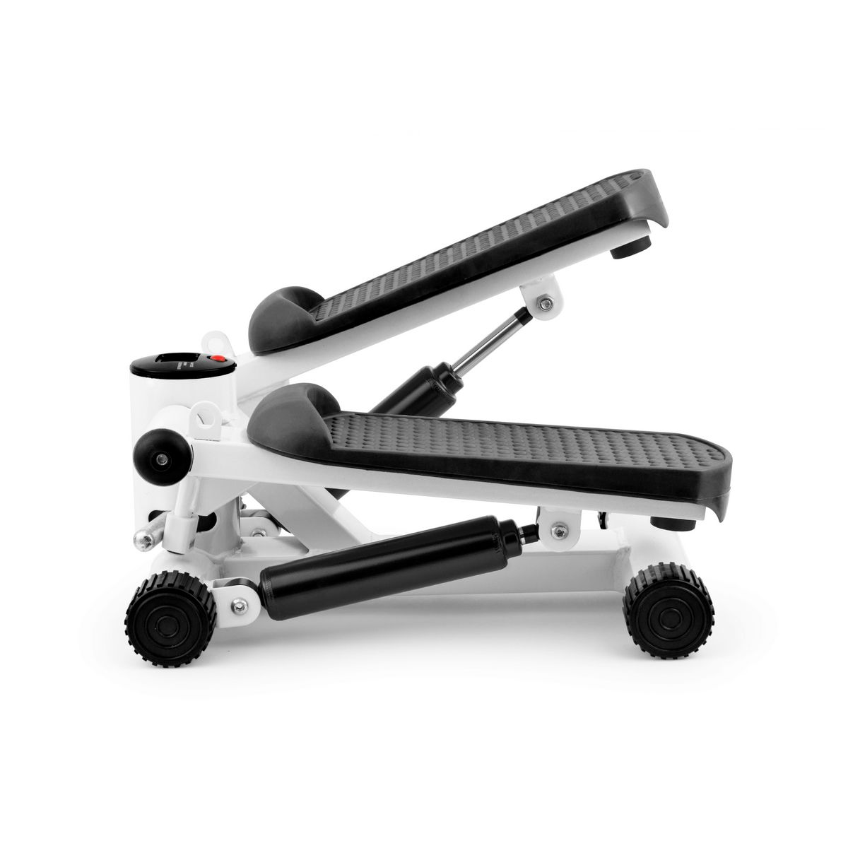 FIT FOR LIFE Stepper avec compteur et élastique FTI-STEP - Blanc et noir