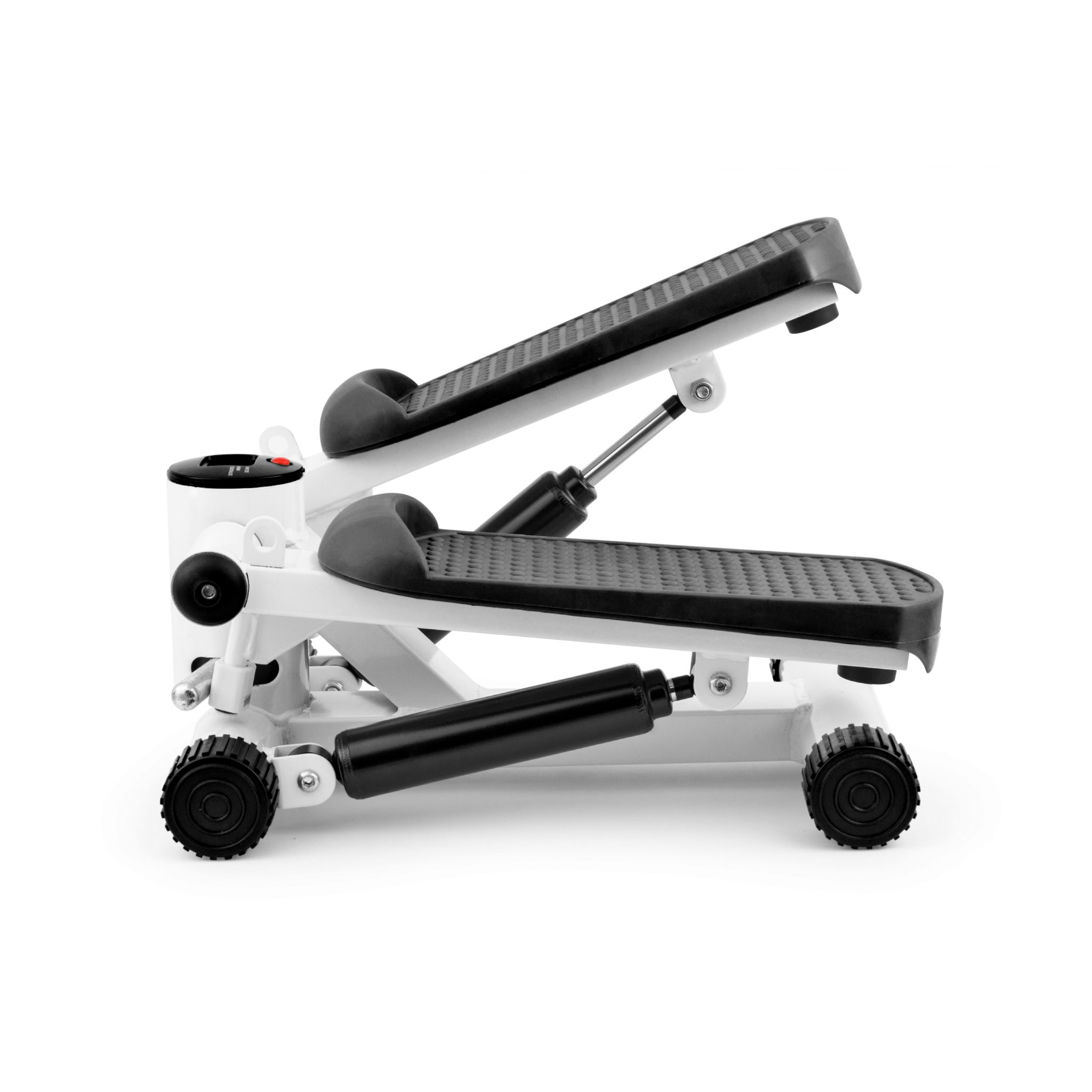 Voir la diapositive 8 : FIT FOR LIFE Stepper avec compteur et élastique FTI-STEP - Blanc et noir